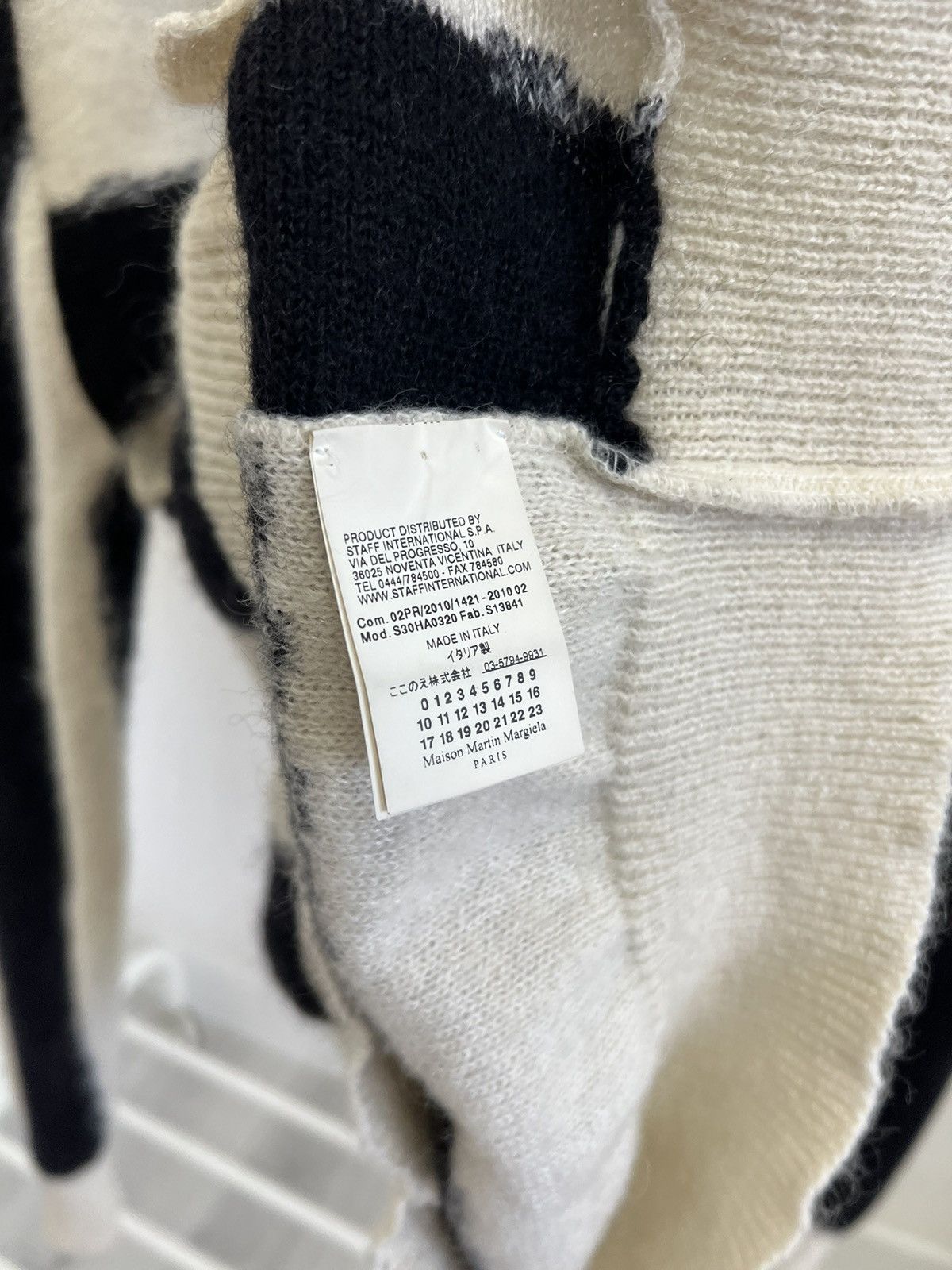 Maison Margiela Maison Margiela Striped Mohair Cardigan Size US L / EU 52-54 / 3 - 6 Thumbnail