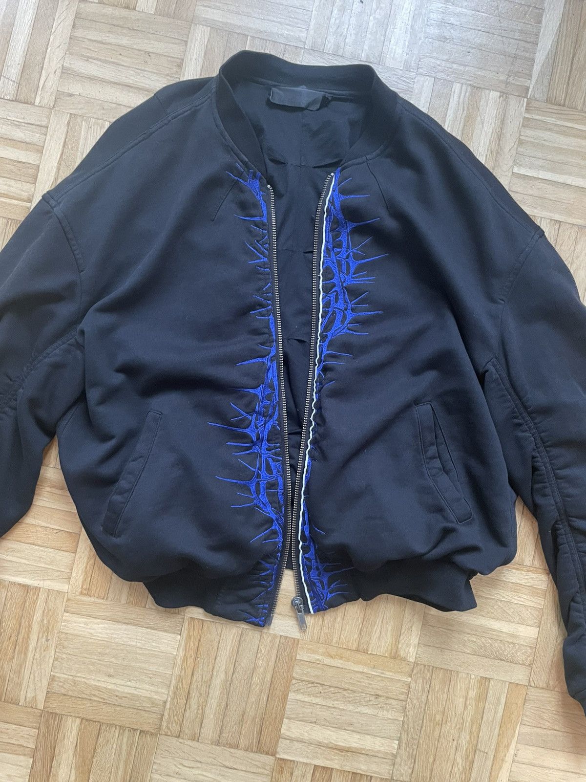 Haider Ackermann Haider Ackermann SS19 Thorn Embroidered Bomber Size US M / EU 48-50 / 2 - 4 Thumbnail