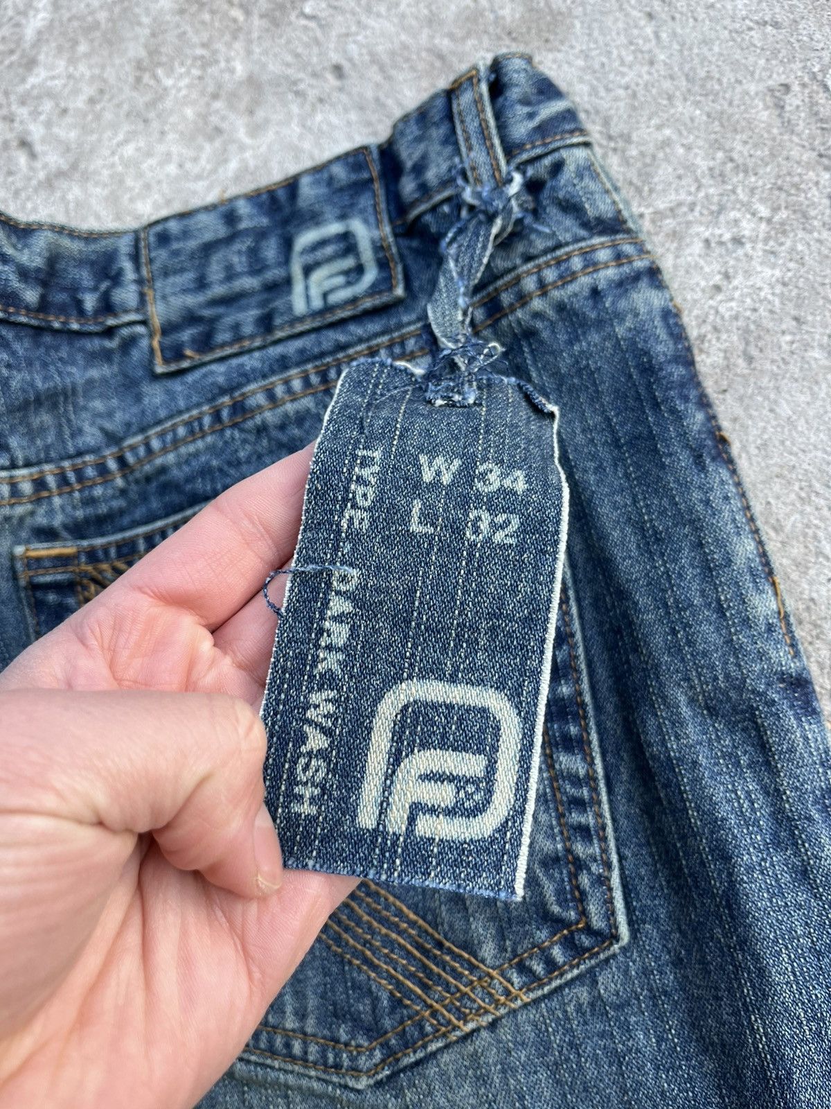 If Six Was Nine × Japanese Brand × Le Grande Bleu (L.G.B.) Vintage Faded Distressed Rick Owens Style Y2K Jeans Denim Size US 34 / EU 50 - 13 Thumbnail
