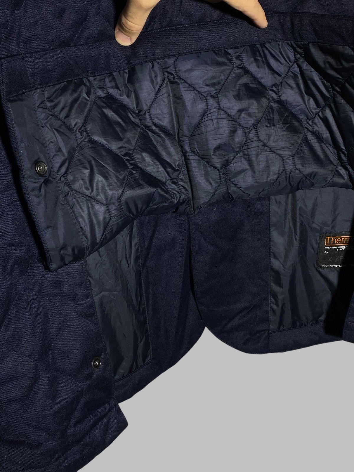 Z Zegna 🔥 ZEGNA WOOL V-NECK QUILTED PADDED JACKET ITALY CLASSIC FIT Size US XL / EU 56 / 4 - 22 Thumbnail