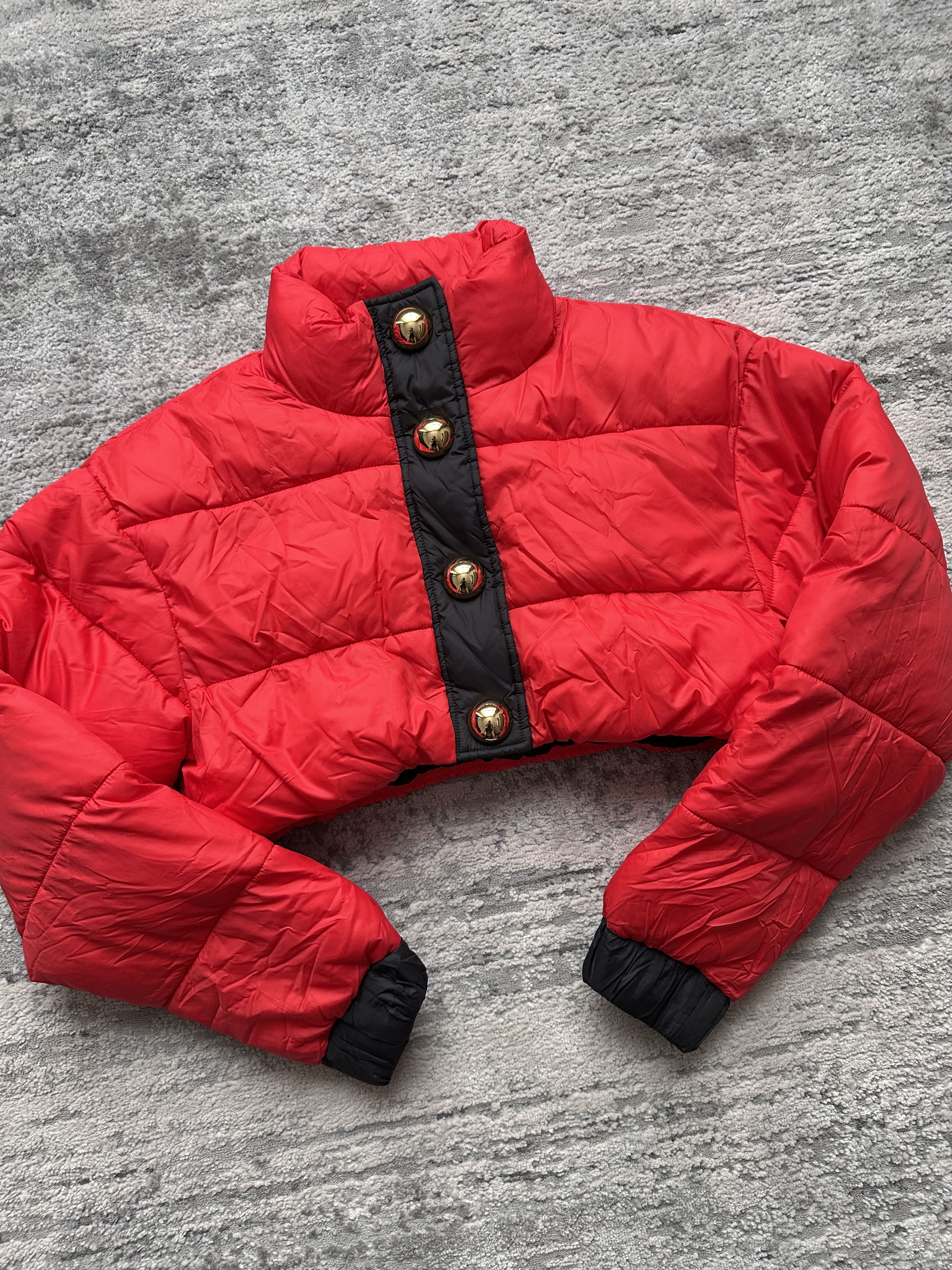 H&M × Moschino H&M Moschino cropped puffer jacket Size S / US 4 / IT 40 - 2 Thumbnail