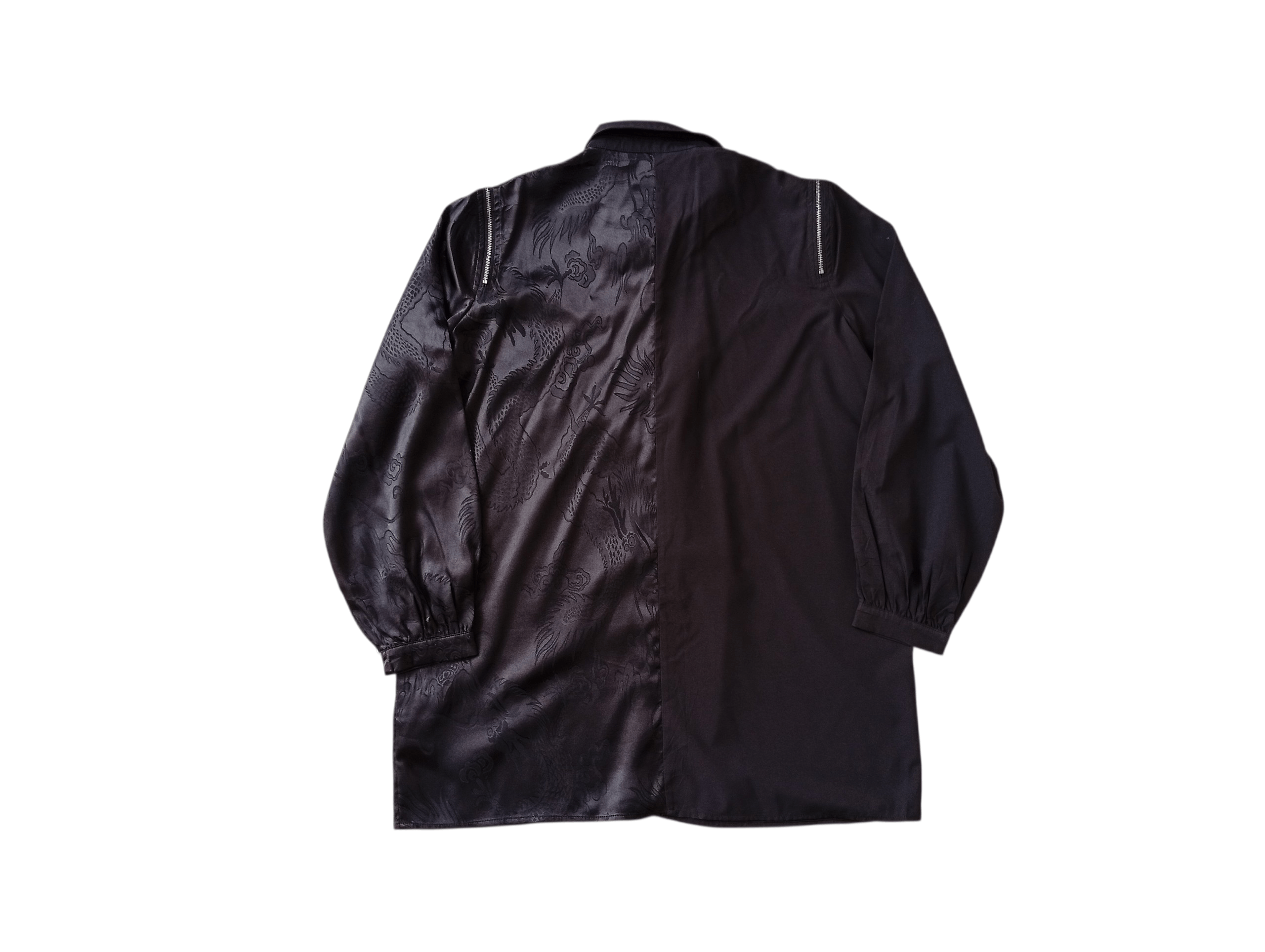 Japanese Brand Sheena Del Ray oversized dragon split black shirt Size M / US 6-8 / IT 42-44 - 6 Thumbnail
