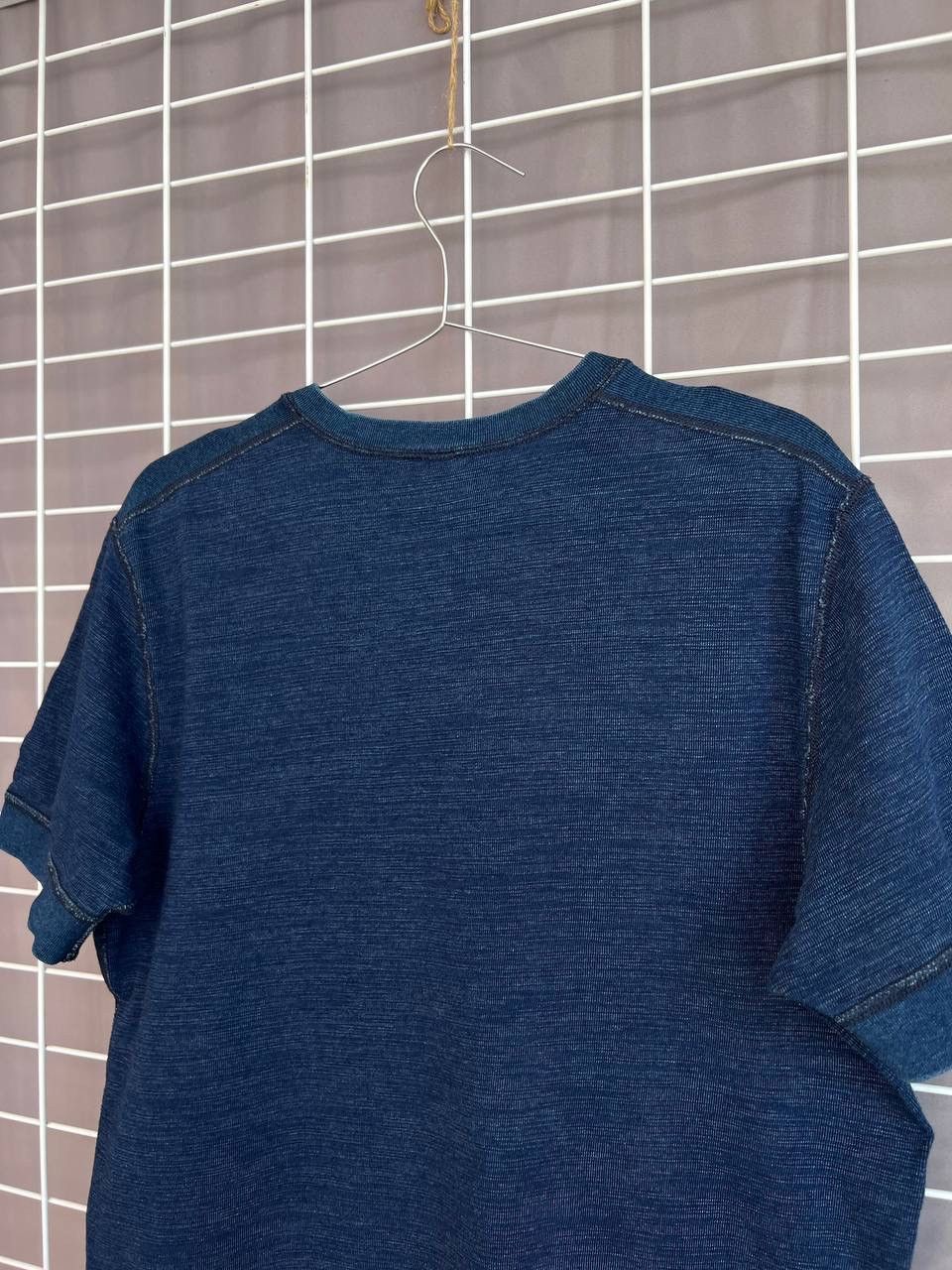 Pure Blue Japan Pure Blue Japan Knitted Henley T-Shirt Mens Size 3 or M/L Size US L / EU 52-54 / 3 - 8 Thumbnail