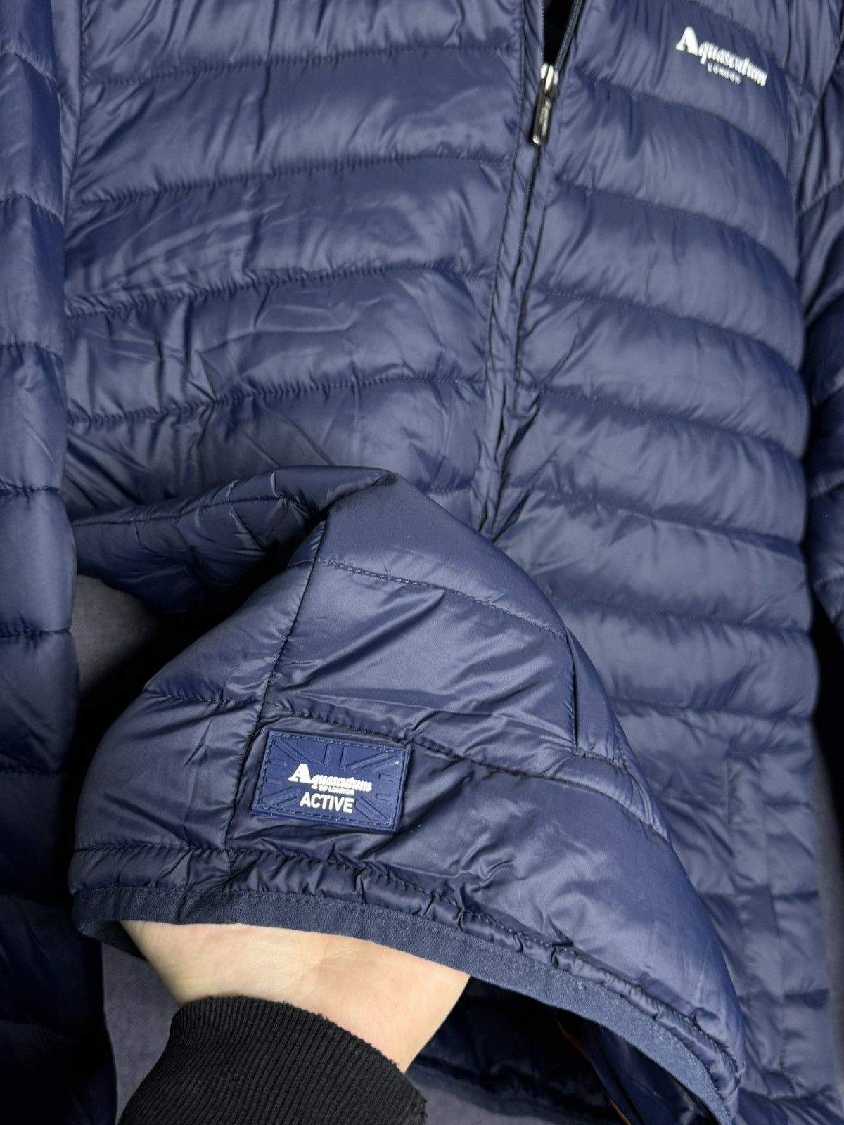 Aquascutum Aquascutum London Active Padded Puffer Down Jacket Navy Blue Size US XL / EU 56 / 4 - 4 Thumbnail