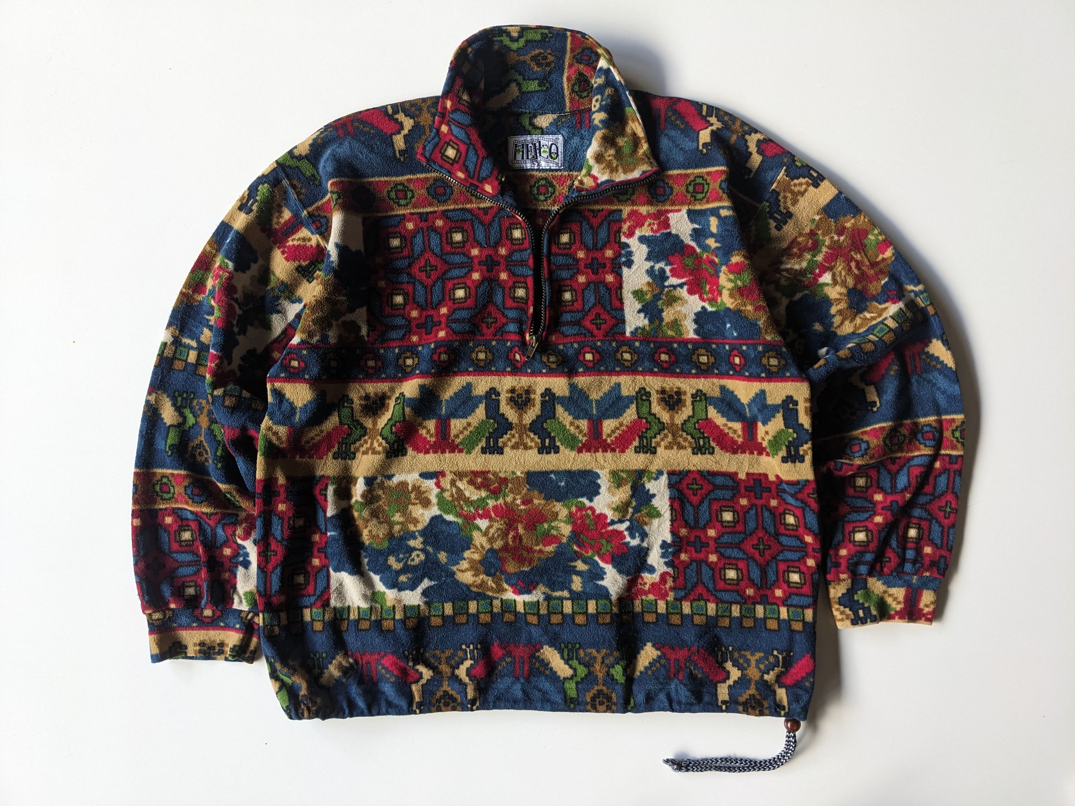 Native × Vintage Vintage HELLO navajo native half zipper Size US L / EU 52-54 / 3 - 1 Thumbnail