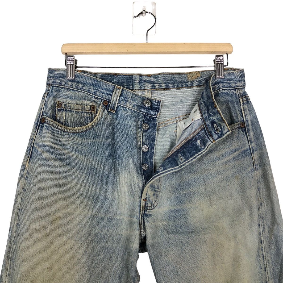 Levi's 🔥Vintage Distressed Rusty Design Punk Style Levi’s USA Size US 32 / EU 48 - 12 Thumbnail