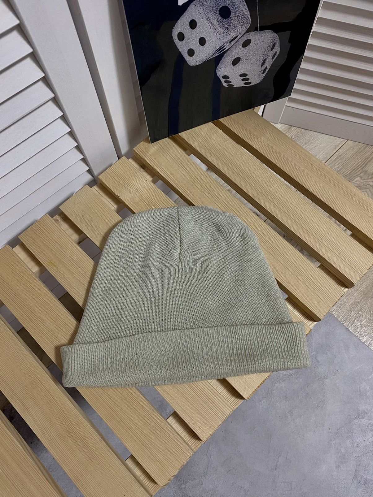 Nike × Vintage Vintage 90’s Nike Reversible Striped Beanie Hat 00’s y2k Size ONE SIZE - 4 Thumbnail