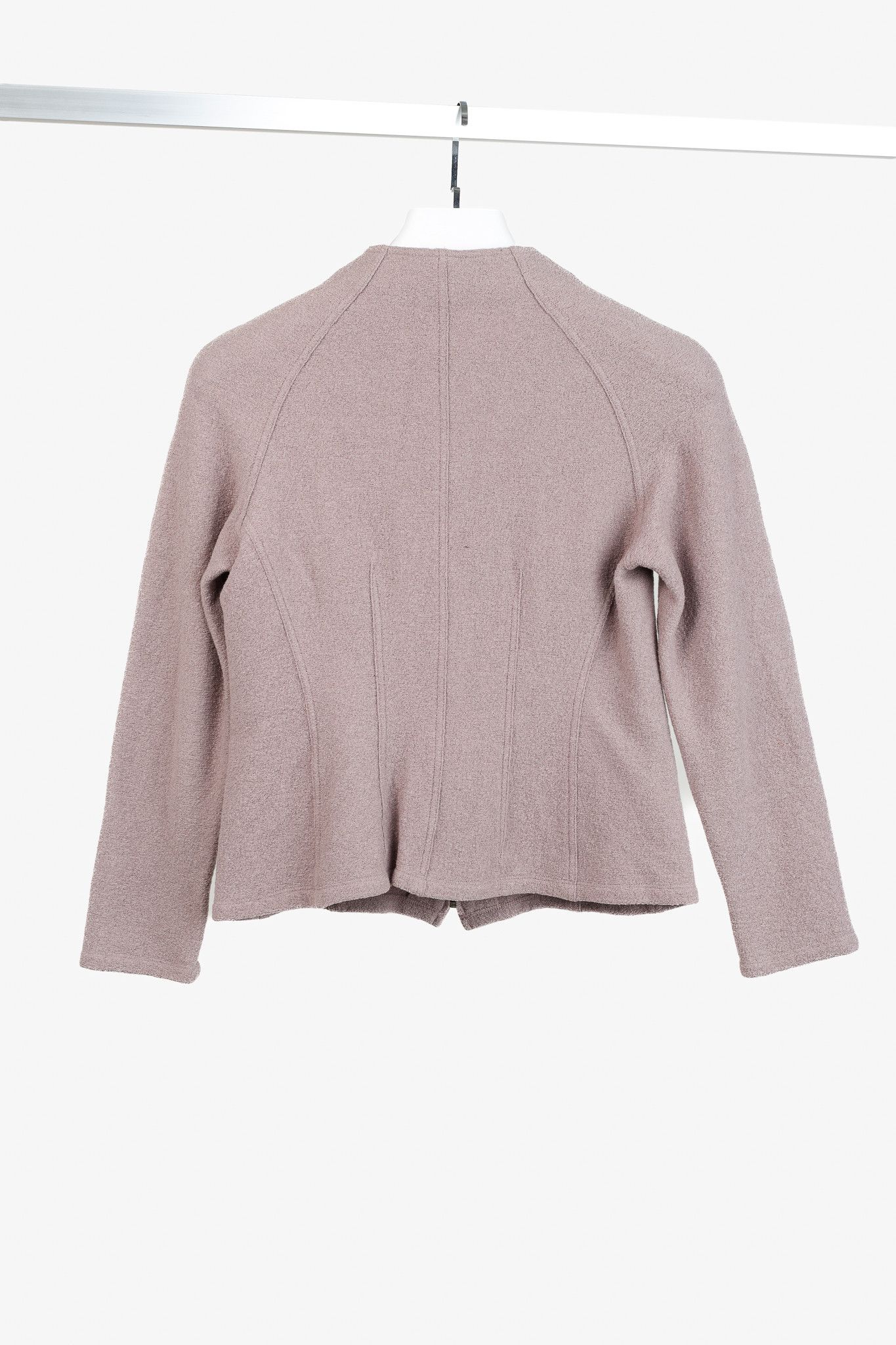 Lafayette 148 Lafayette 148 Lavender Boiled-Wool Zip Jacket Size XS / US 0-2 / IT 36-38 - 2 Thumbnail