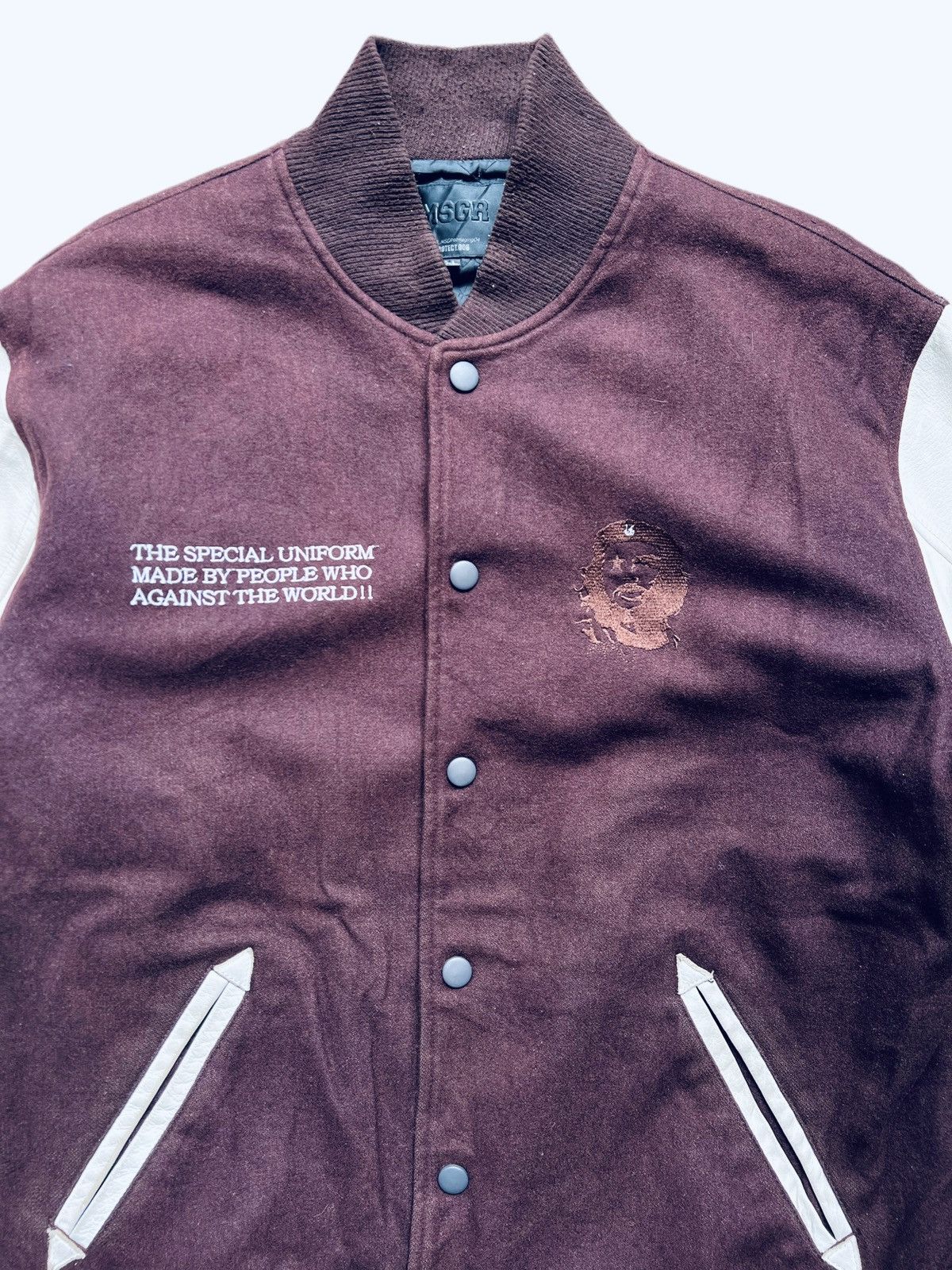 Japanese Brand MSGR Che Guevara The Warriors Varsity Jacket Leather Size US XL / EU 56 / 4 - 4 Thumbnail