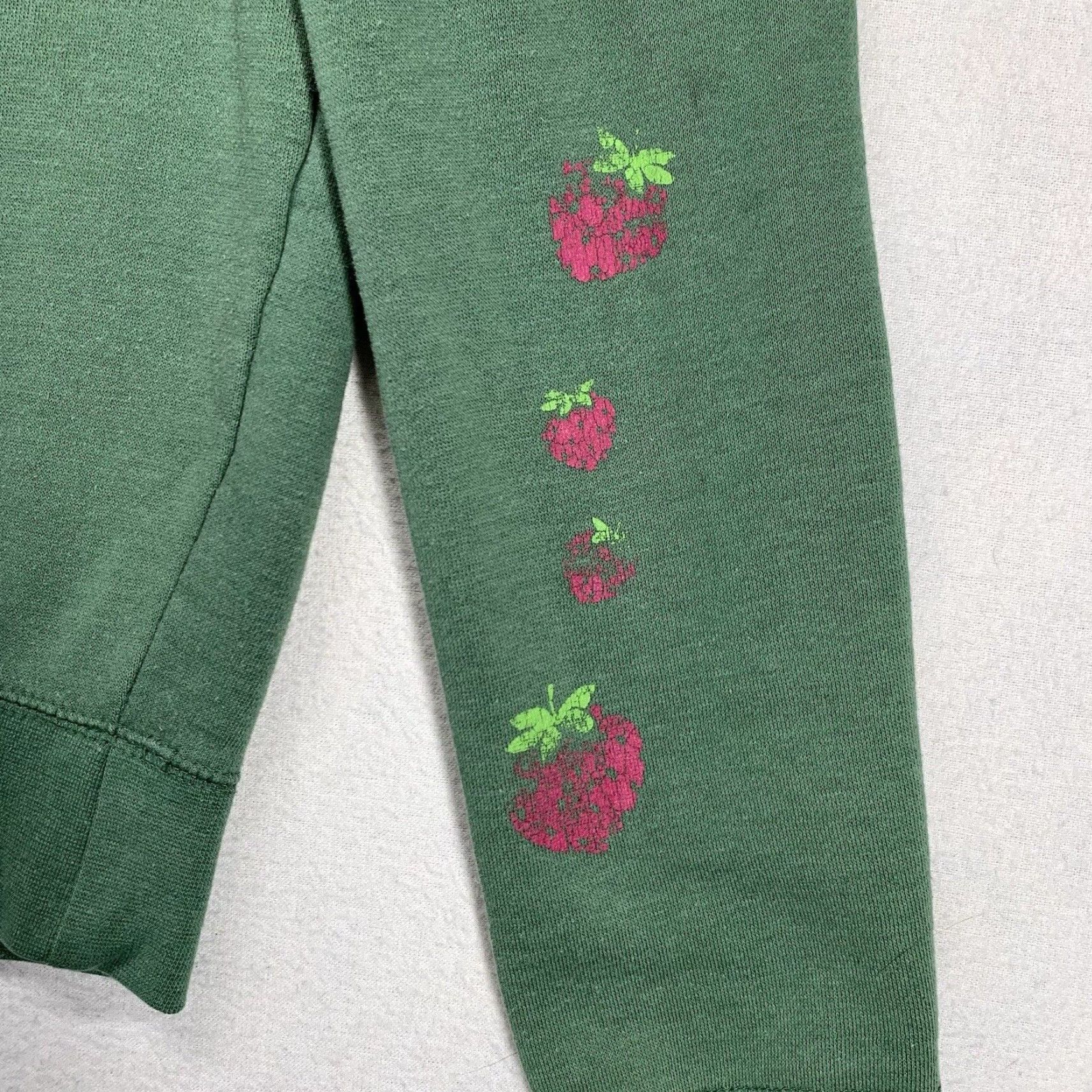 Vintage VINTAGE Strawberry Shortcake Hoodie Pullover Women's Medium Green 90s Cartoon Activewear Size M / US 6-8 / IT 42-44 - 4 Thumbnail