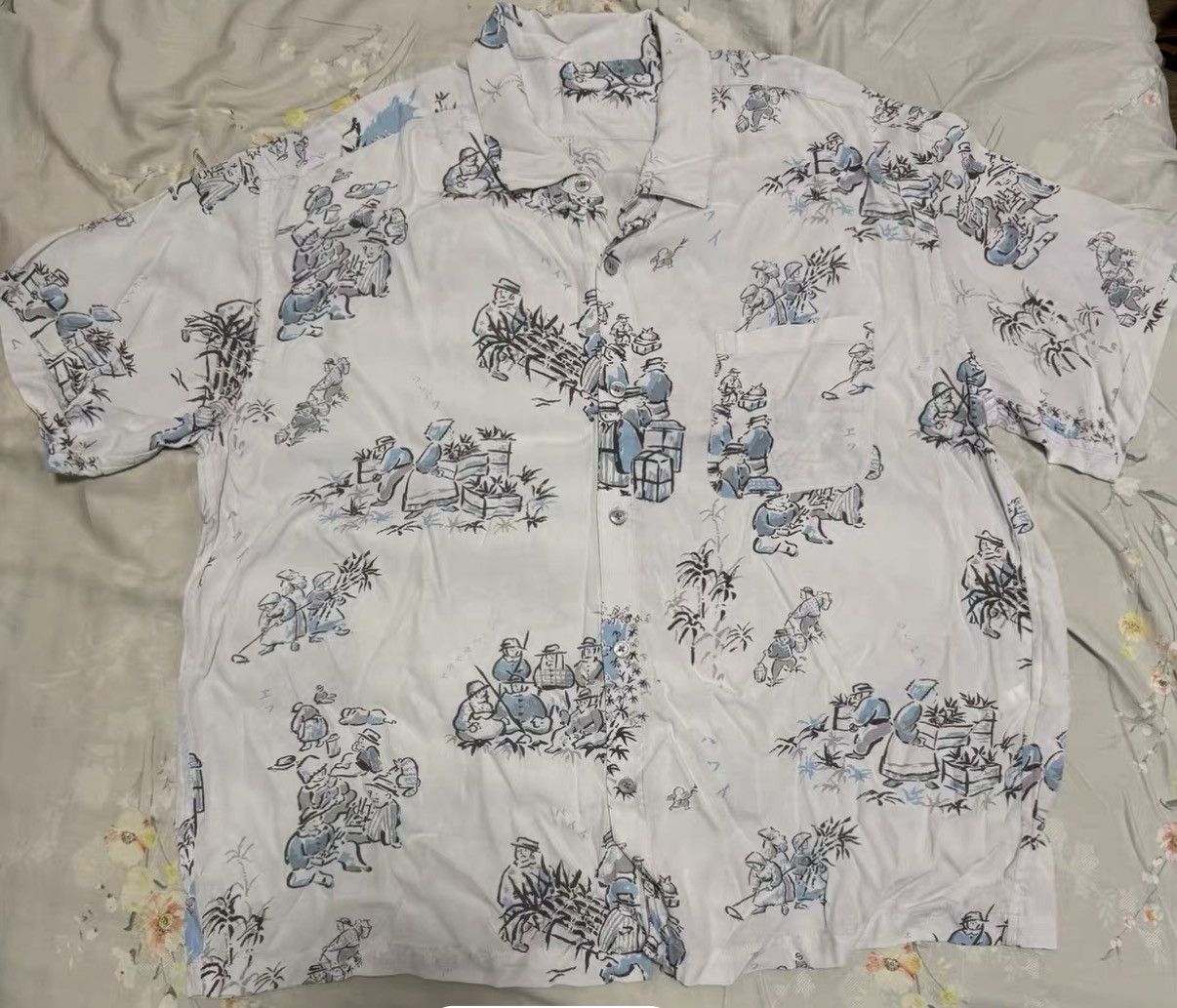 Porter Classic Porter Classic 20SS Silk-Like Relaxed Hawaiian Print Short Size US L / EU 52-54 / 3 - 1 Thumbnail