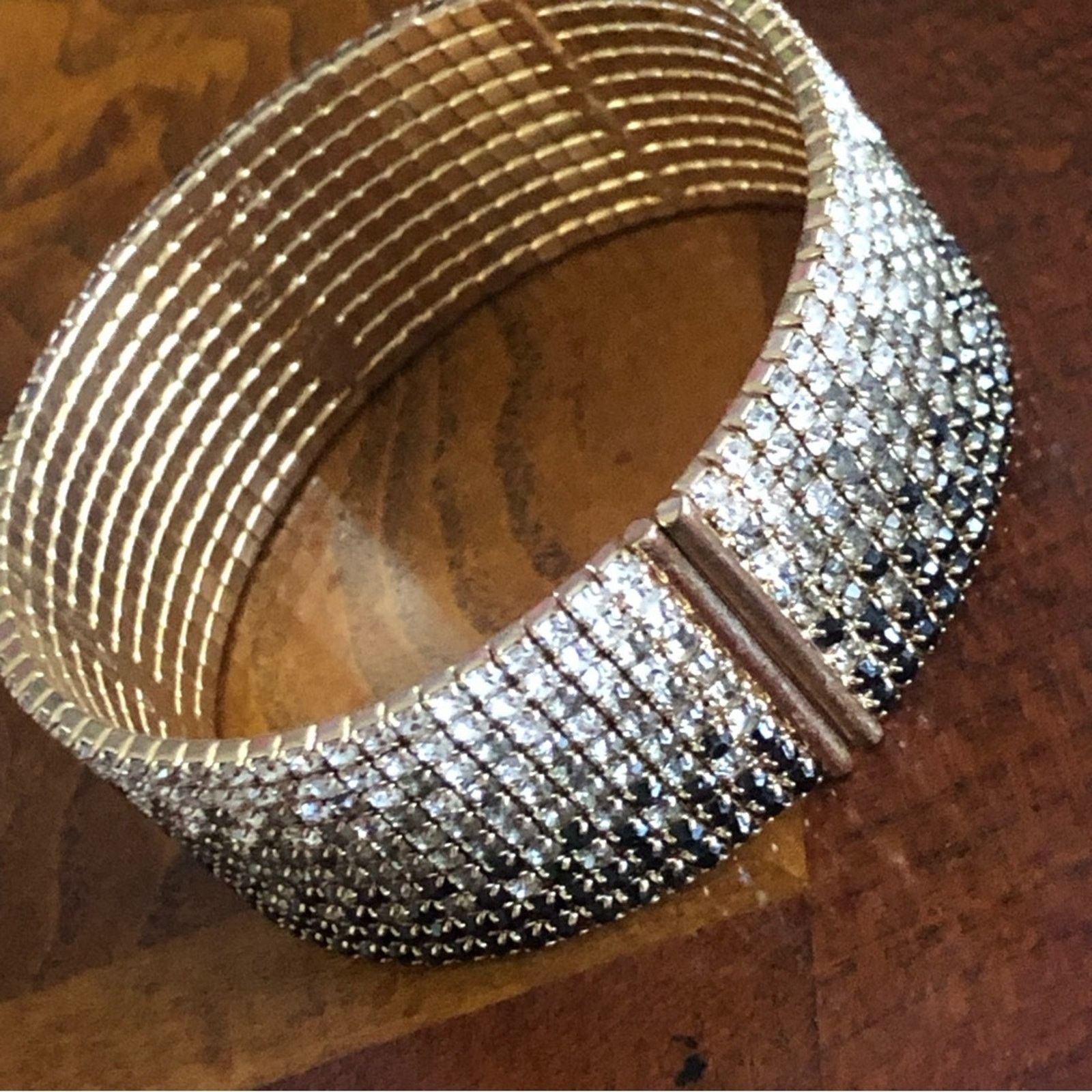 Jewelry Ombré rhinestone crystal cuff bracelet Size ONE SIZE - 2 Thumbnail