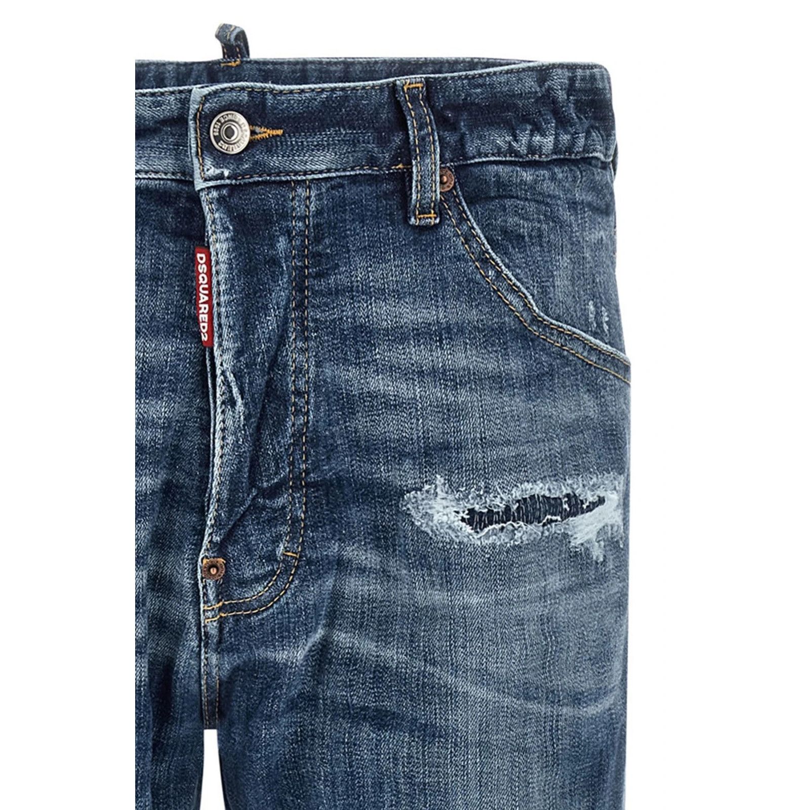 Dsquared2 DSQUARED2 Teddy Blue Denim Jeans New & Authentic (Men's size Size US 36 / EU 52 - 3 Thumbnail