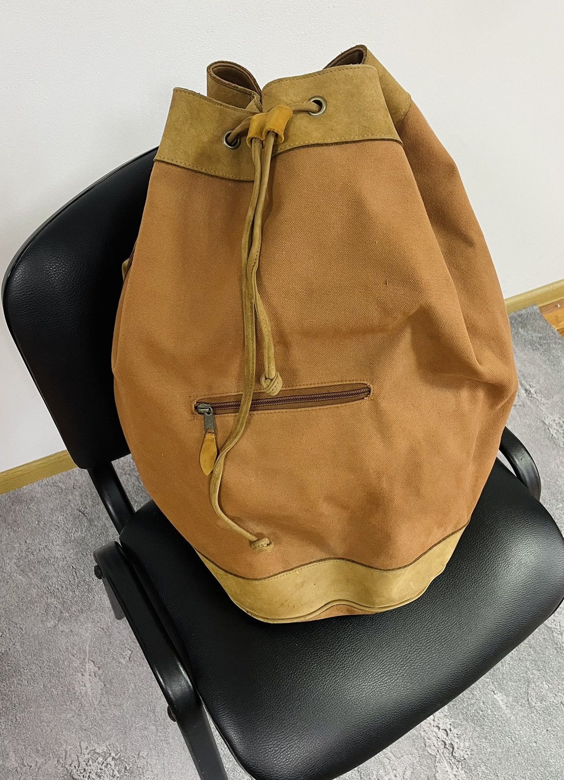 Marlboro MARLBORO Brown Cotton Denim Backpack Bag with Leather Insert Size ONE SIZE - 1 Thumbnail