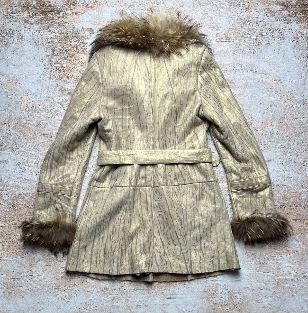 Vintage Vintage avant garde coat with fur details Size S / US 4 / IT 40 - 7 Thumbnail