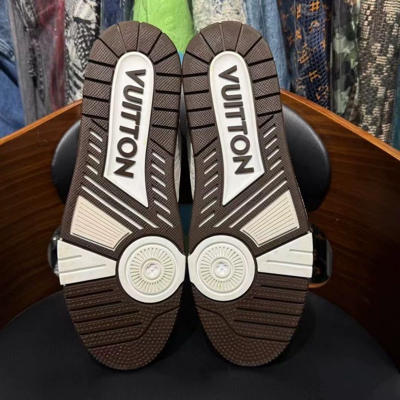 Louis Vuitton Louis Vuitton LV X Tyler Sneaker in White and Brown-2506 Size US 9 / EU 42 - 8 Thumbnail