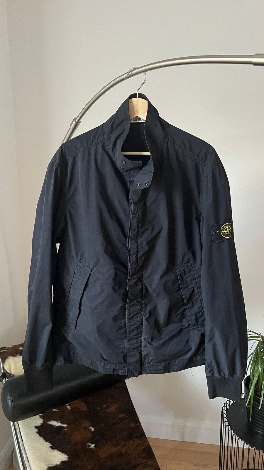 image of Stone Island Black Jacket, Men's (Size XL)