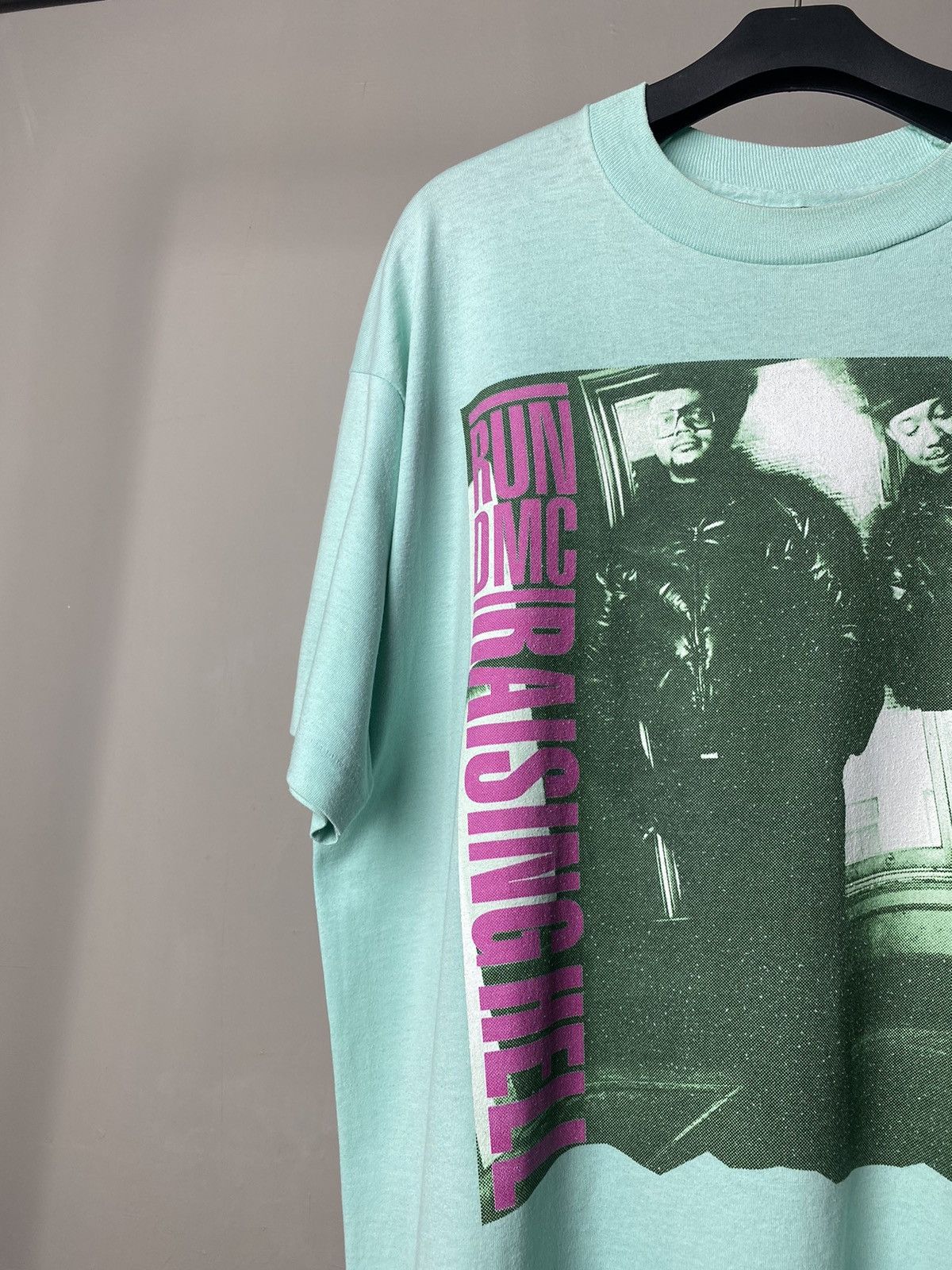 Band Tees × Rap Tees × Vintage RARE 80s Run Dmc Raising Hell Promo Tshirt Size US XL / EU 56 / 4 - 7 Thumbnail