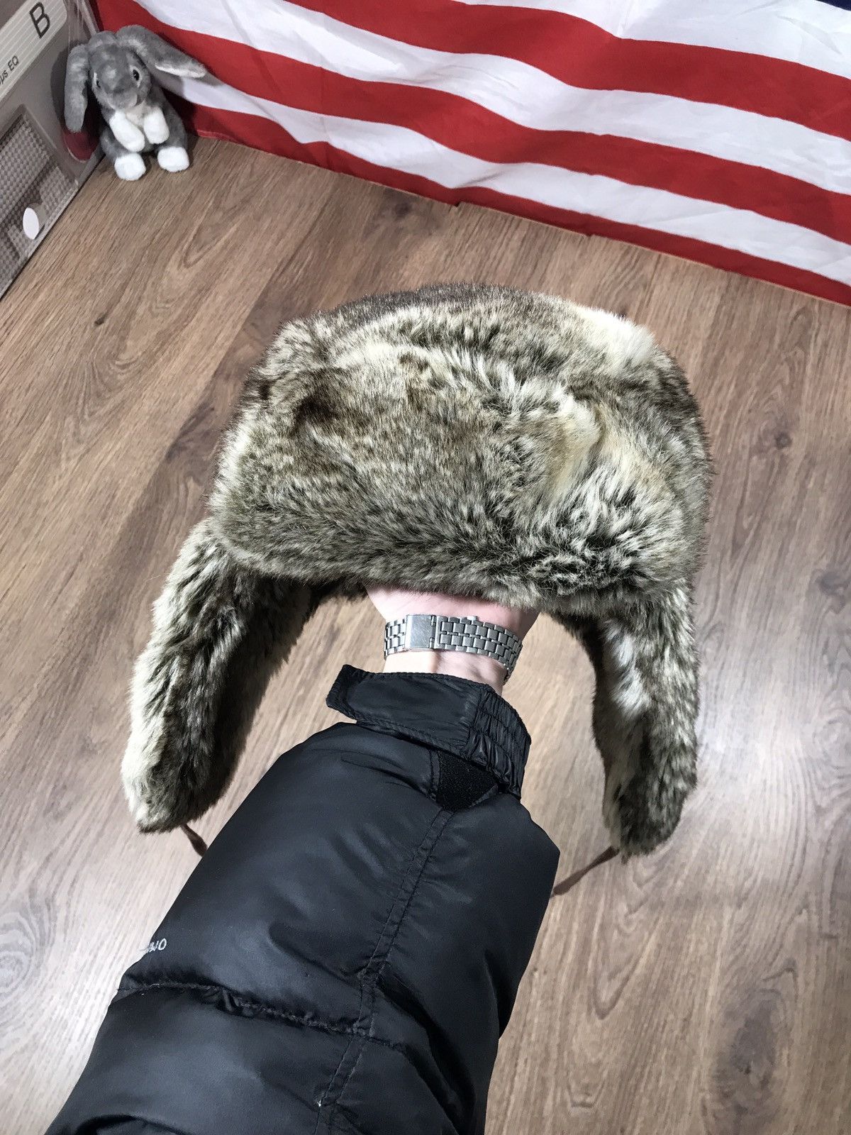 Japanese Brand × Vintage Vintage Fuzzy Mohair Rap Man’s Hat Y2K Drill Size ONE SIZE - 3 Thumbnail