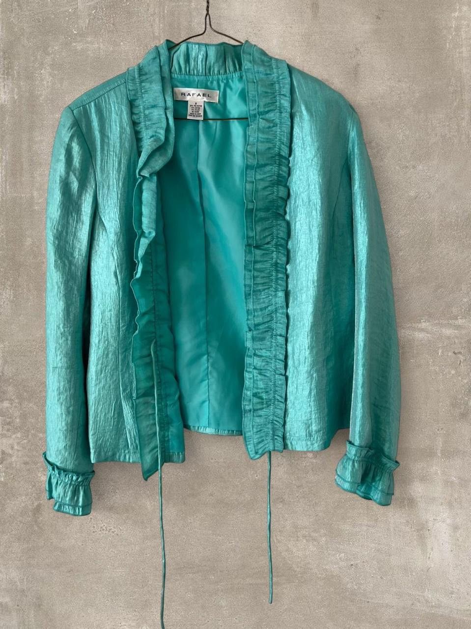 Other Rafaella Teal 4 Piece Outfit Set Jacket Skirt Tank Top Size M / US 6-8 / IT 42-44 - 5 Thumbnail
