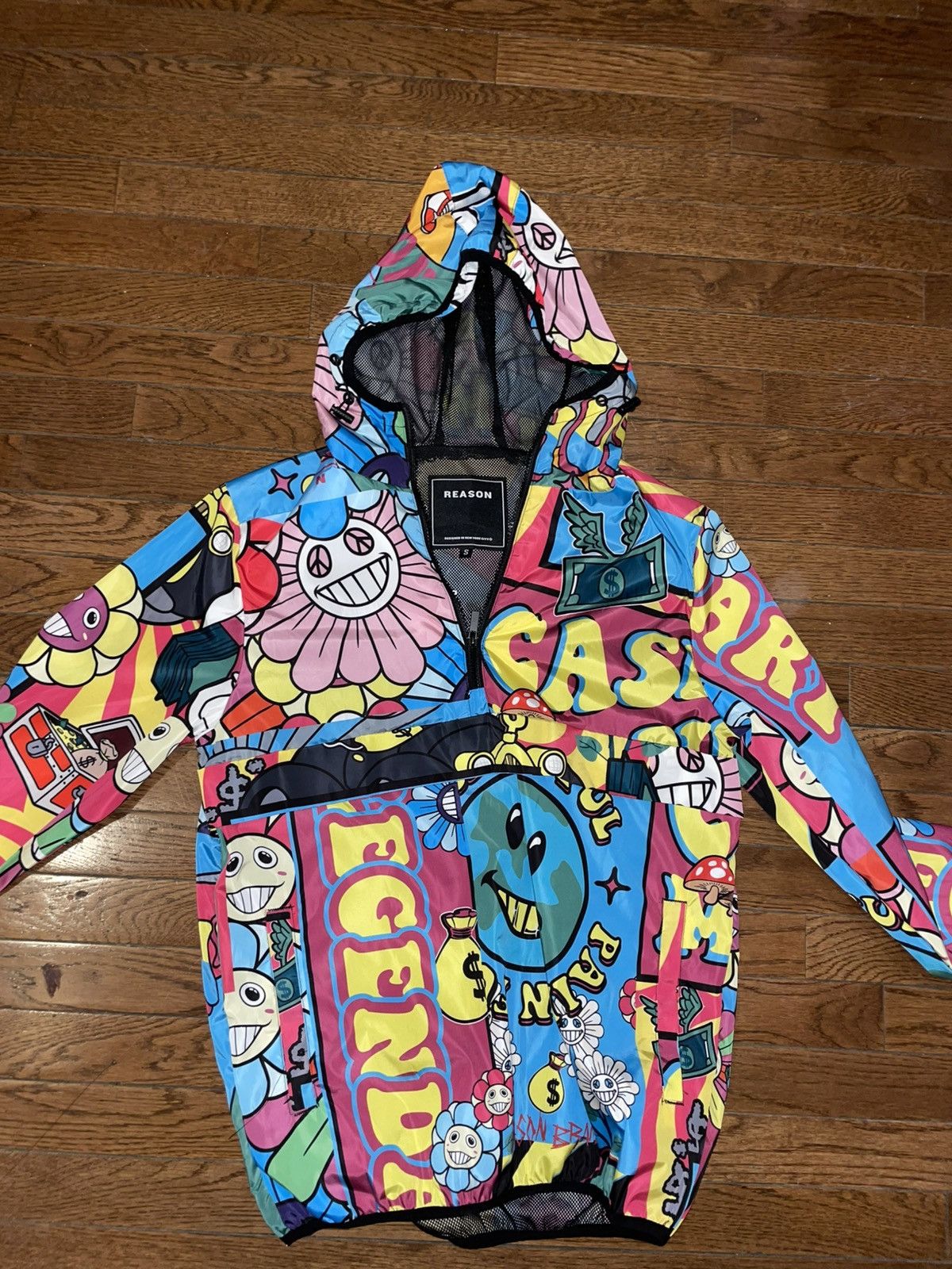 Reason Reason multi print wind breaker hoodie NEW w/ Tags Size US S / EU 44-46 / 1 - 1 Thumbnail