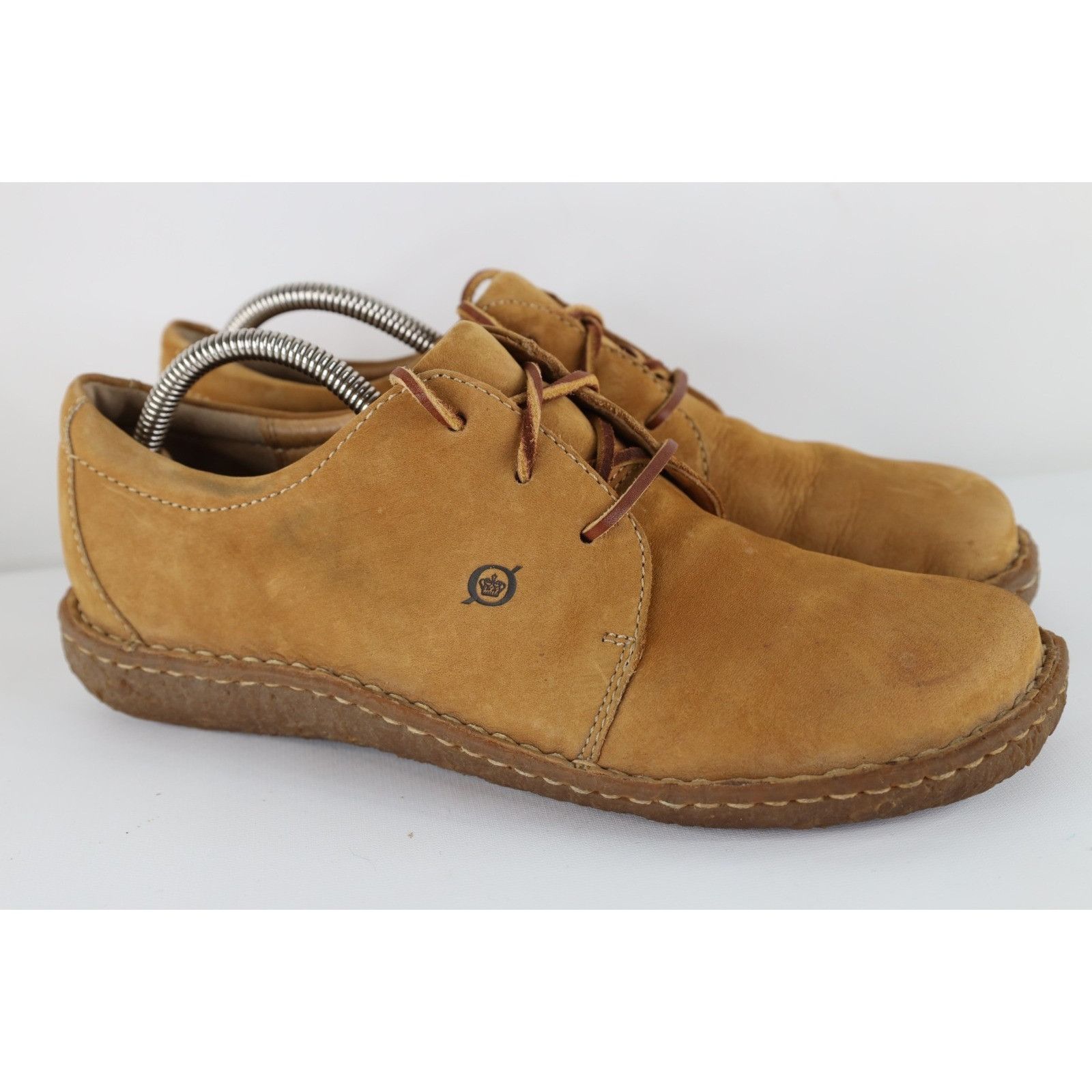 Born Born Distressed Nubuck Suede Leather Moccasin Shoes Size US 11 / IT 41 - 4 Thumbnail