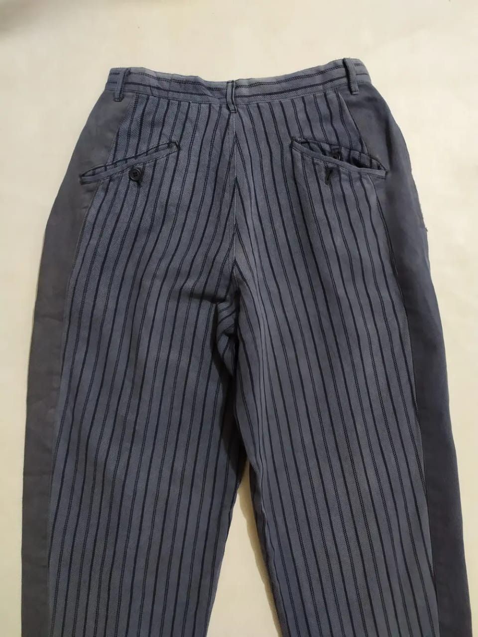 Japanese Brand Buso Uomo Nice Design Mid Button Stripe Pants Size US 27 - 6 Thumbnail