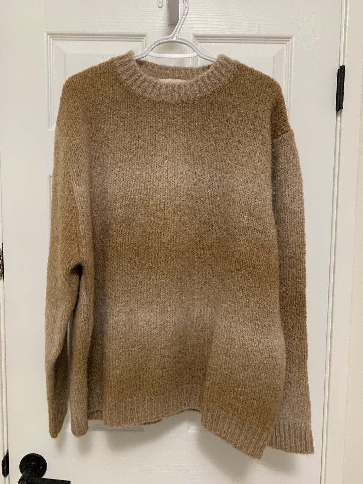 image of Five Four Fivefourfive 545 Alpaca Knit Sweater Brown Xl, Men's