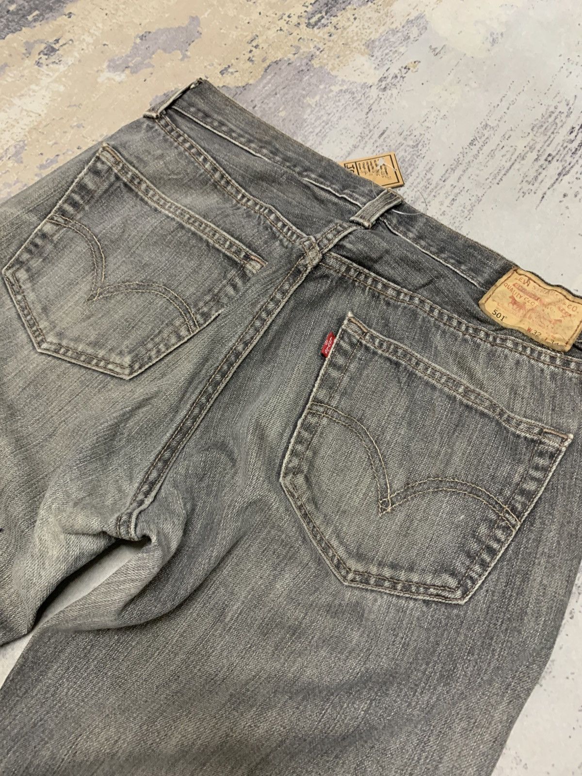Levi's Vintage Levis 501 Mud Washed Repaired Denim W31 Size US 31 - 10 Thumbnail