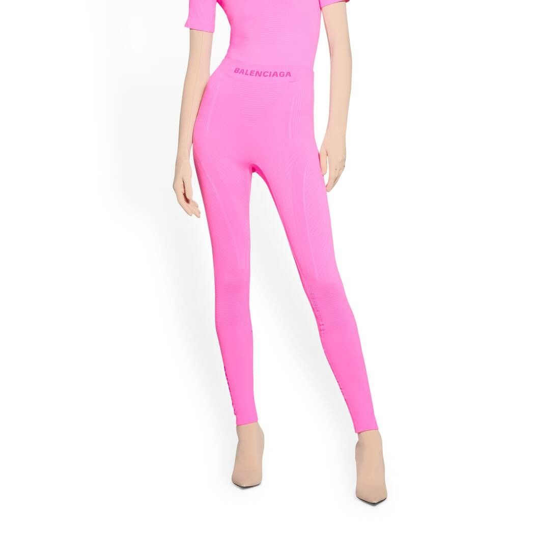 Balenciaga o1bcso1str0525 Athletic Leggings in Pink Size 26" / US 2 / IT 38 - 5 Thumbnail