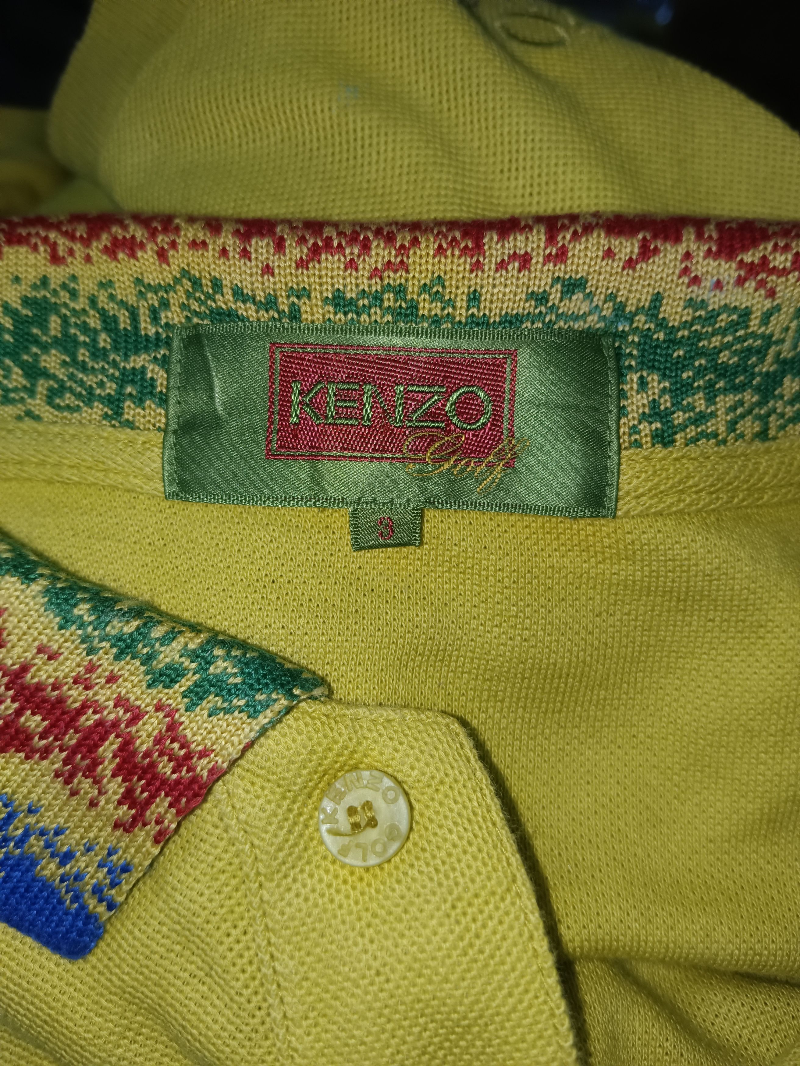 Kenzo × Vintage Vintage Kenzo Big Logo Polo Shirt Size US L / EU 52-54 / 3 - 5 Thumbnail