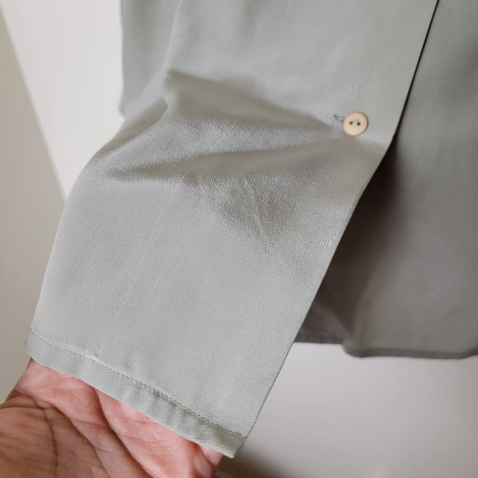 Vintage Alex Double Flap Pocket Silk Button Front Shirt Size XL / US 12-14 / IT 48-50 - 6 Thumbnail