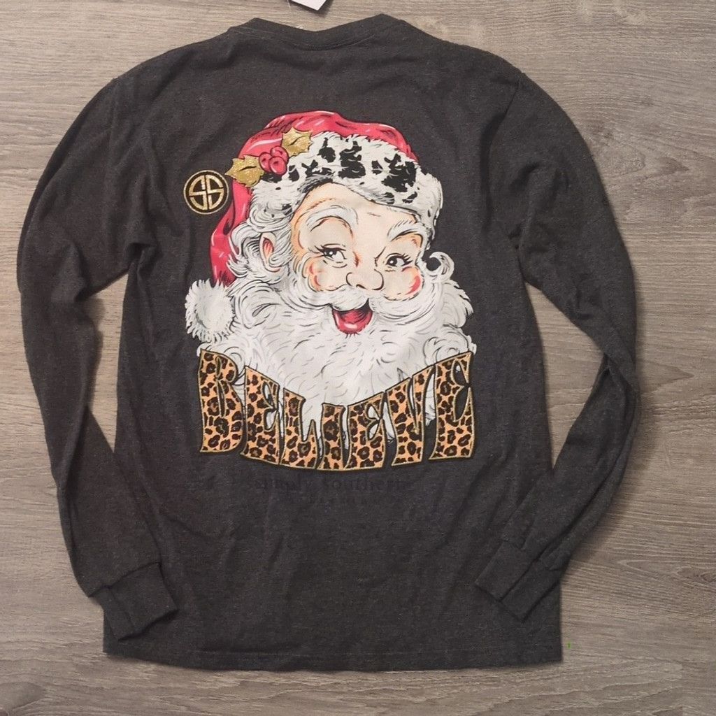 Other Simply southern believe Santa long sleeve tee size small Size S / US 4 / IT 40 - 1 Thumbnail