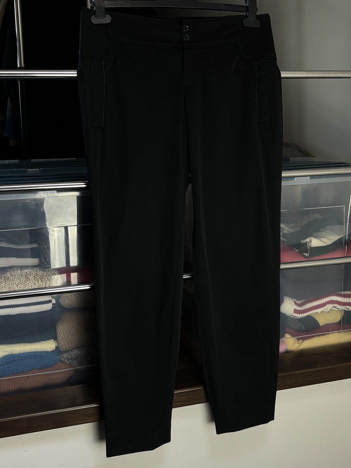 Gucci Gucci Vintage Black Wool Pants Size 28" / US 6 / IT 42 - 2 Thumbnail