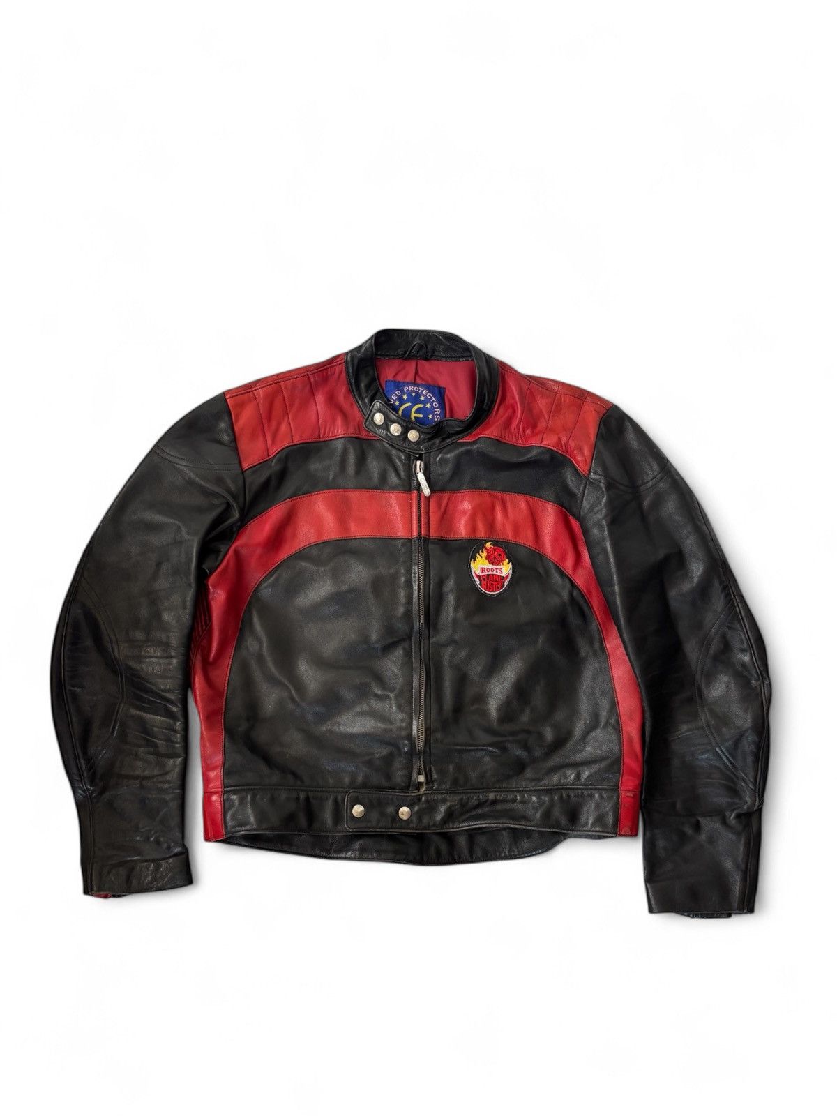 Vintage Vintage Roots Flame Buster Racing leather jacket Size US XL / EU 56 / 4 - 1 Thumbnail