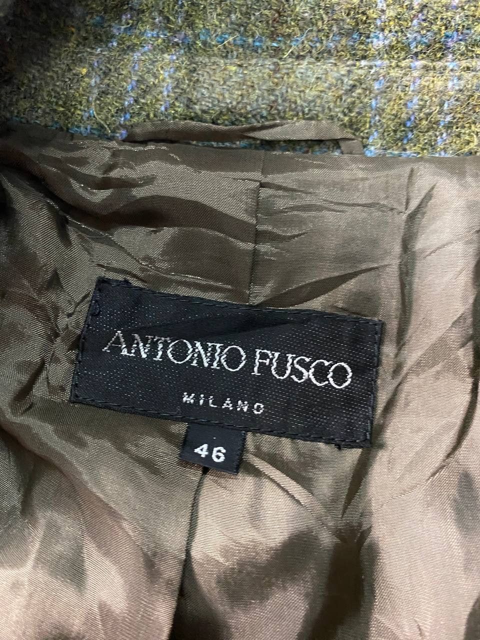 Other Antonio Fusco Italy Plaid Wool Women's Blazer Jacket Size L / US 10 / IT 46 - 3 Thumbnail