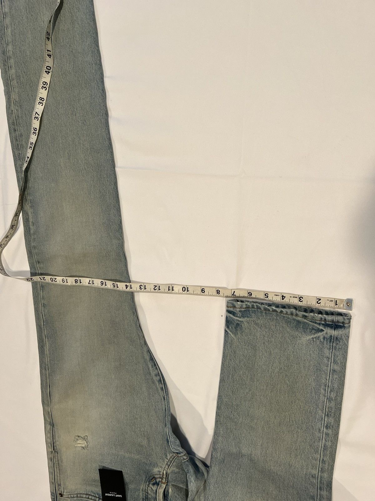 Saint Laurent Paris Saint Laurent men’s ripped blue jeans. 34. $890 Size US 34 / EU 50 - 5 Thumbnail