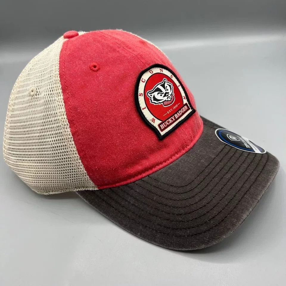 Top Of The World Wisconsin Badgers Trucker Hat Men Top of the World Snap Back Size ONE SIZE - 3 Thumbnail