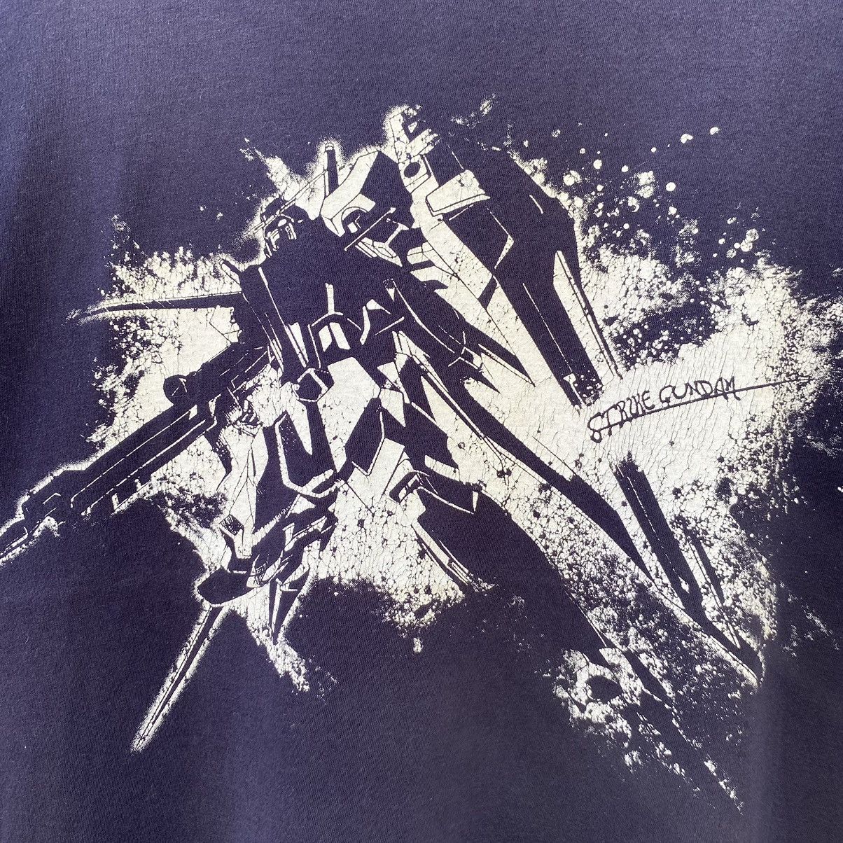 Anime Thrashed Faded Vintage Gundam Japanese Anime ERD GRUNGE TEE Size US L / EU 52-54 / 3 - 3 Thumbnail