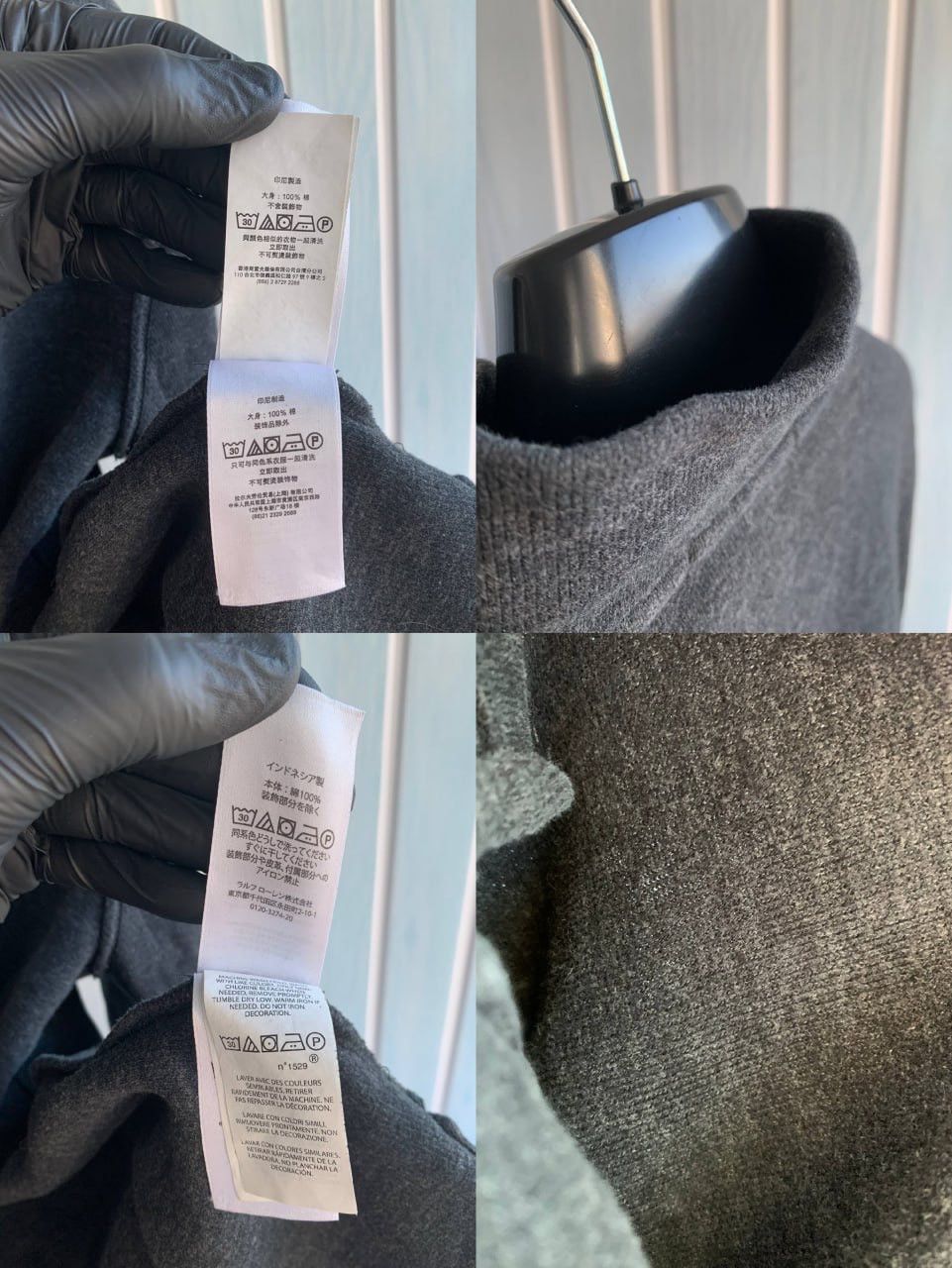 Polo Ralph Lauren Polo Ralph Lauren Grey Cotton 1/4 Zip Pullover Sweater Size US L / EU 52-54 / 3 - 19 Thumbnail