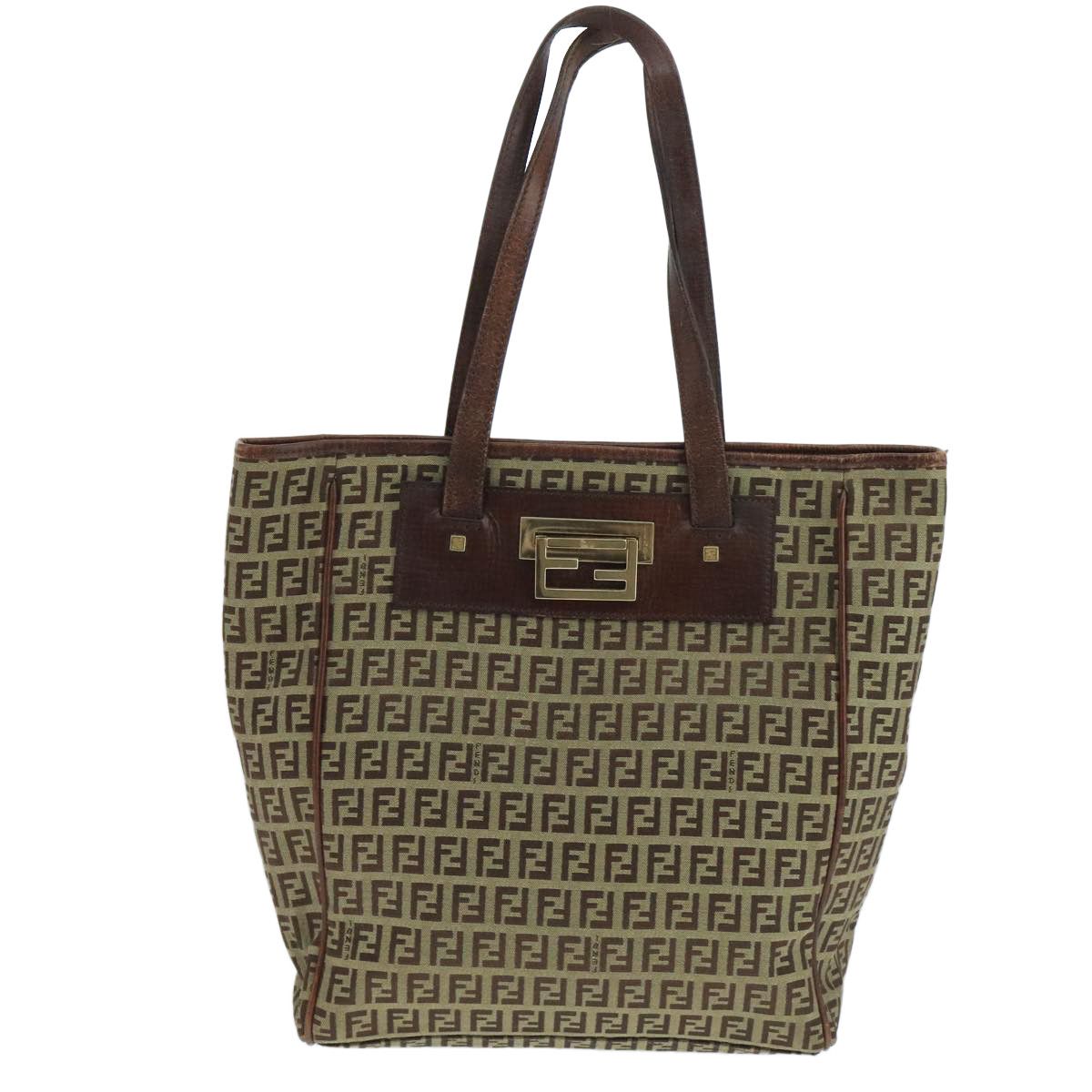 Fendi Zucchino Beige Canvas Tote Bag (Pre-Owned) Size ONE SIZE - 1 Thumbnail