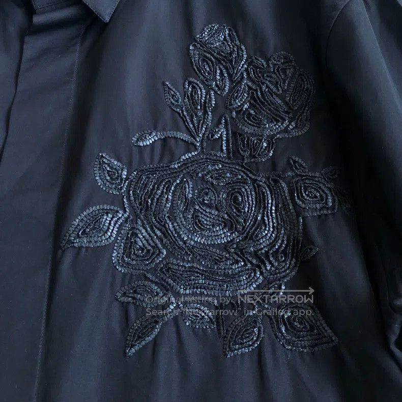 Dior Dior Size39 Dior Homme Black Rose Shirt Size US XXS / EU 40 - 3 Thumbnail