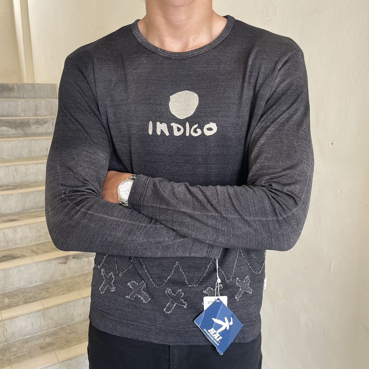 Hai Sporting Gear Vintage Hai Sporting Gear Indigo Tee Shirt Size US M / EU 48-50 / 2 - 3 Thumbnail