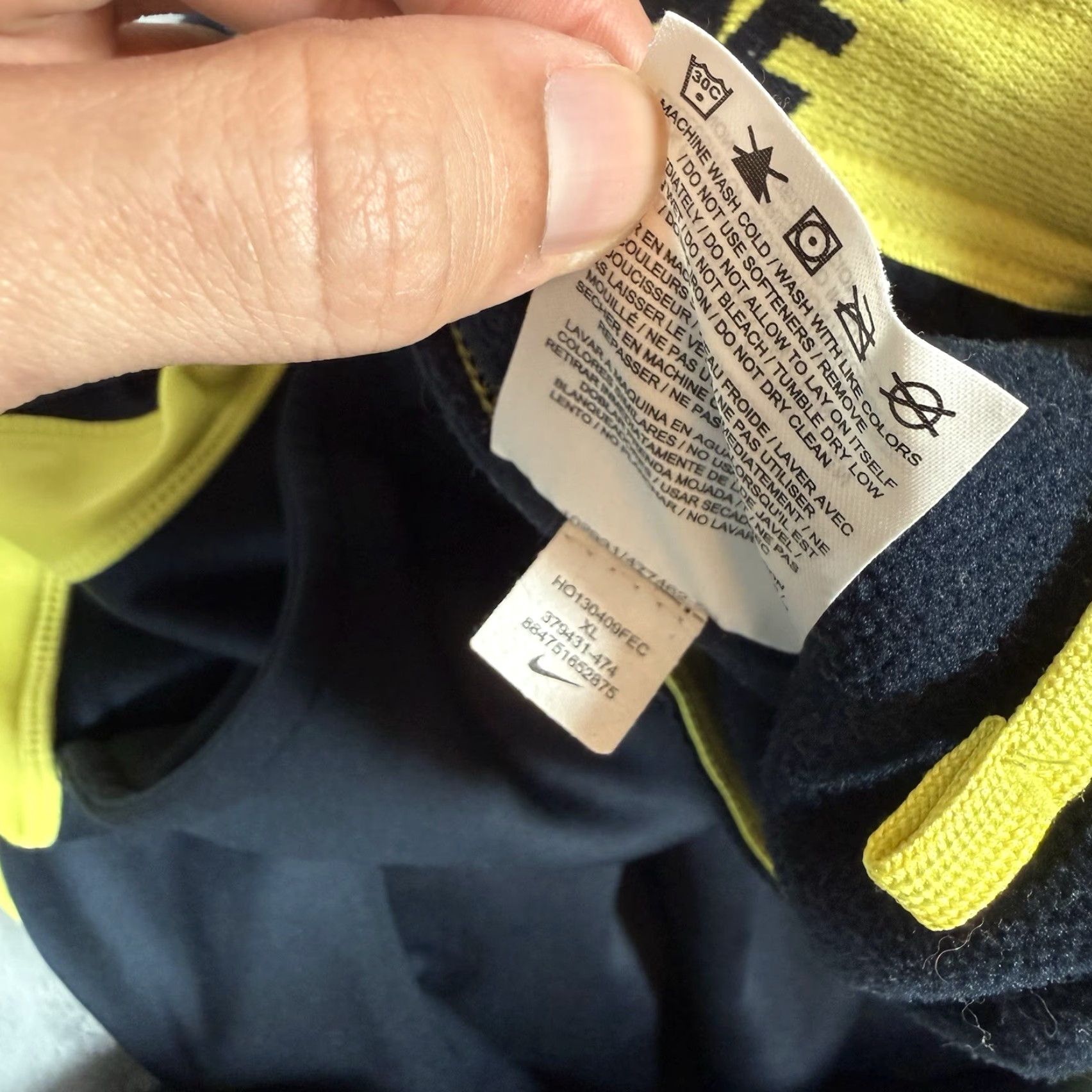 Nike Nike Swoosh Therma Fit Jogger Pants Mens XL Baggy Fit Navy/Volt Y2K Size US 36 / EU 52 - 7 Thumbnail