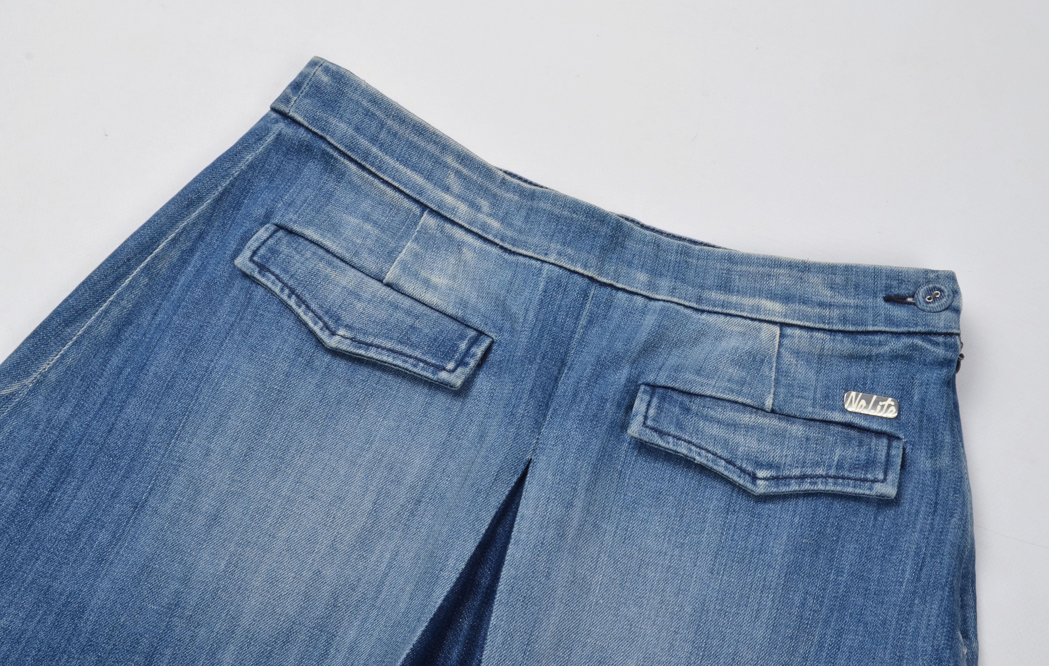 Other Vintage Nolita North Little Italy Y2K Denim Mini Skirt Size 26" / US 2 / IT 38 - 4 Thumbnail
