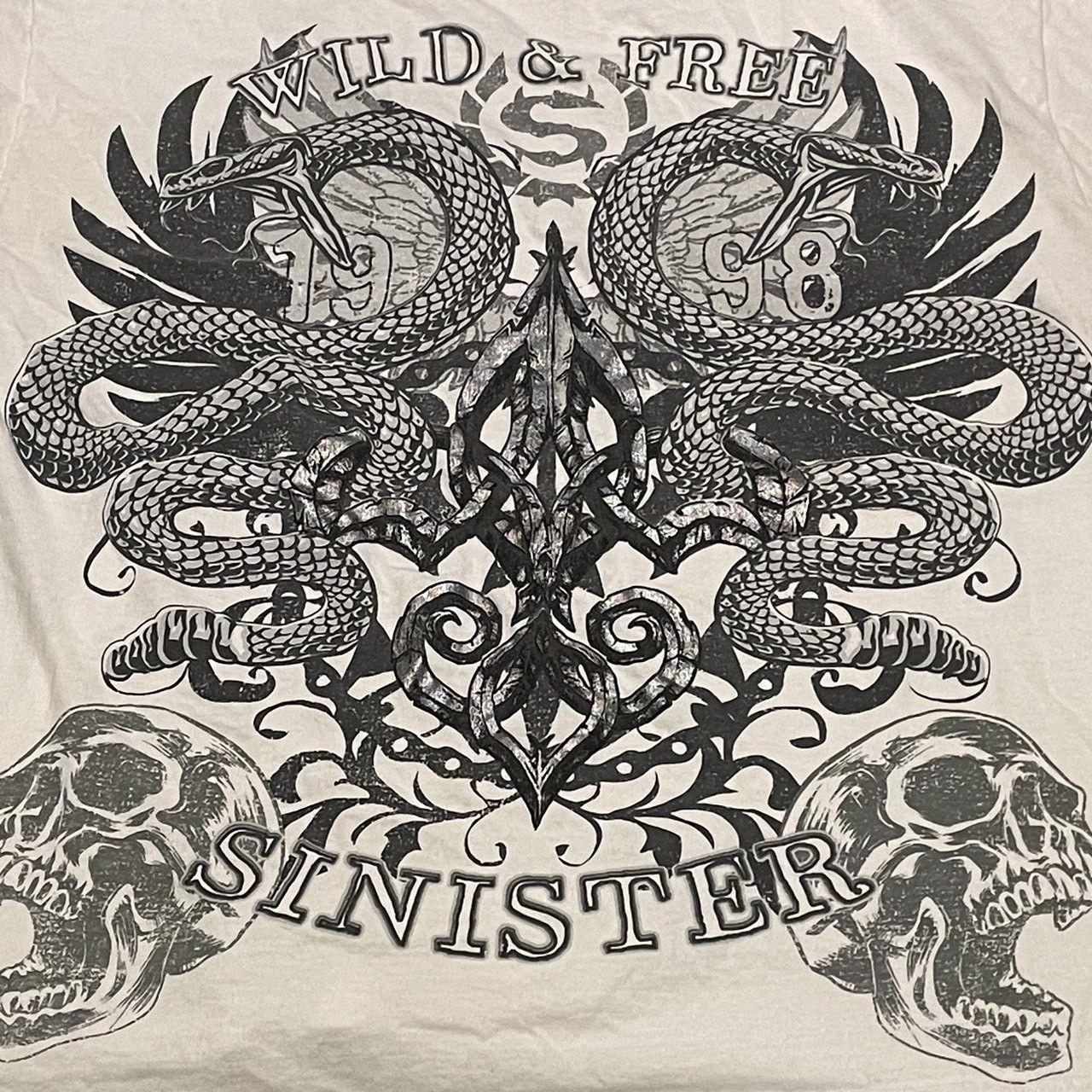 Affliction × Ed Hardy × Tapout Rare Wings Cross Tee Y2K Affliction Style Size US XXL / EU 58 / 5 - 2 Thumbnail