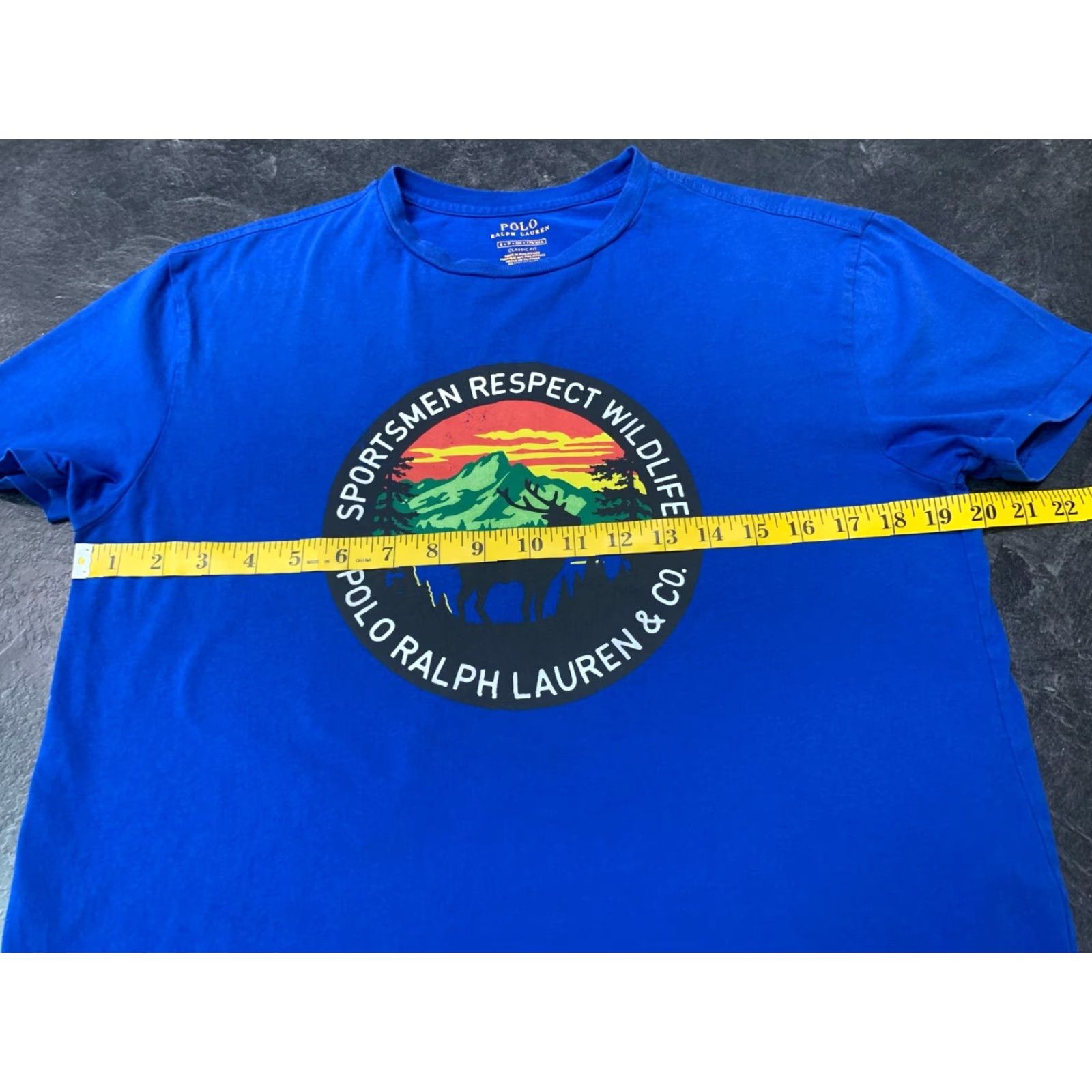Ralph Lauren VINTAGE Ralph Lauren T-Shirt Men’s Short Sleeve Crew Neck Logo Outdoors Country Sportsman Blue S Size US S / EU 44-46 / 1 - 5 Thumbnail