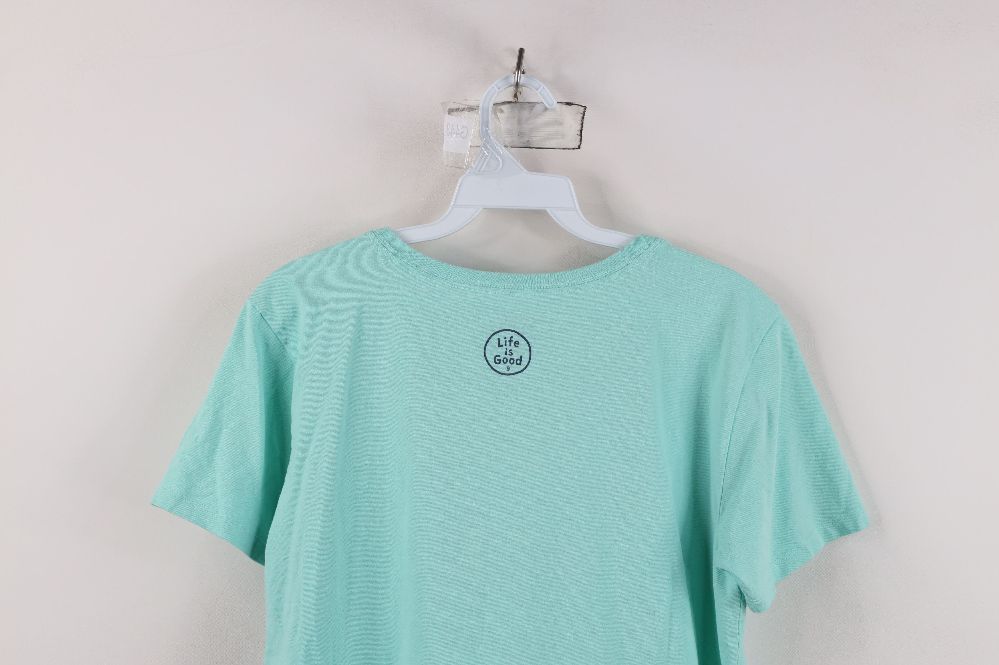 Life is Good Life Is Good Get Lost Let Found Book Nature T-Shirt Teal Size M / US 6-8 / IT 42-44 - 14 Thumbnail