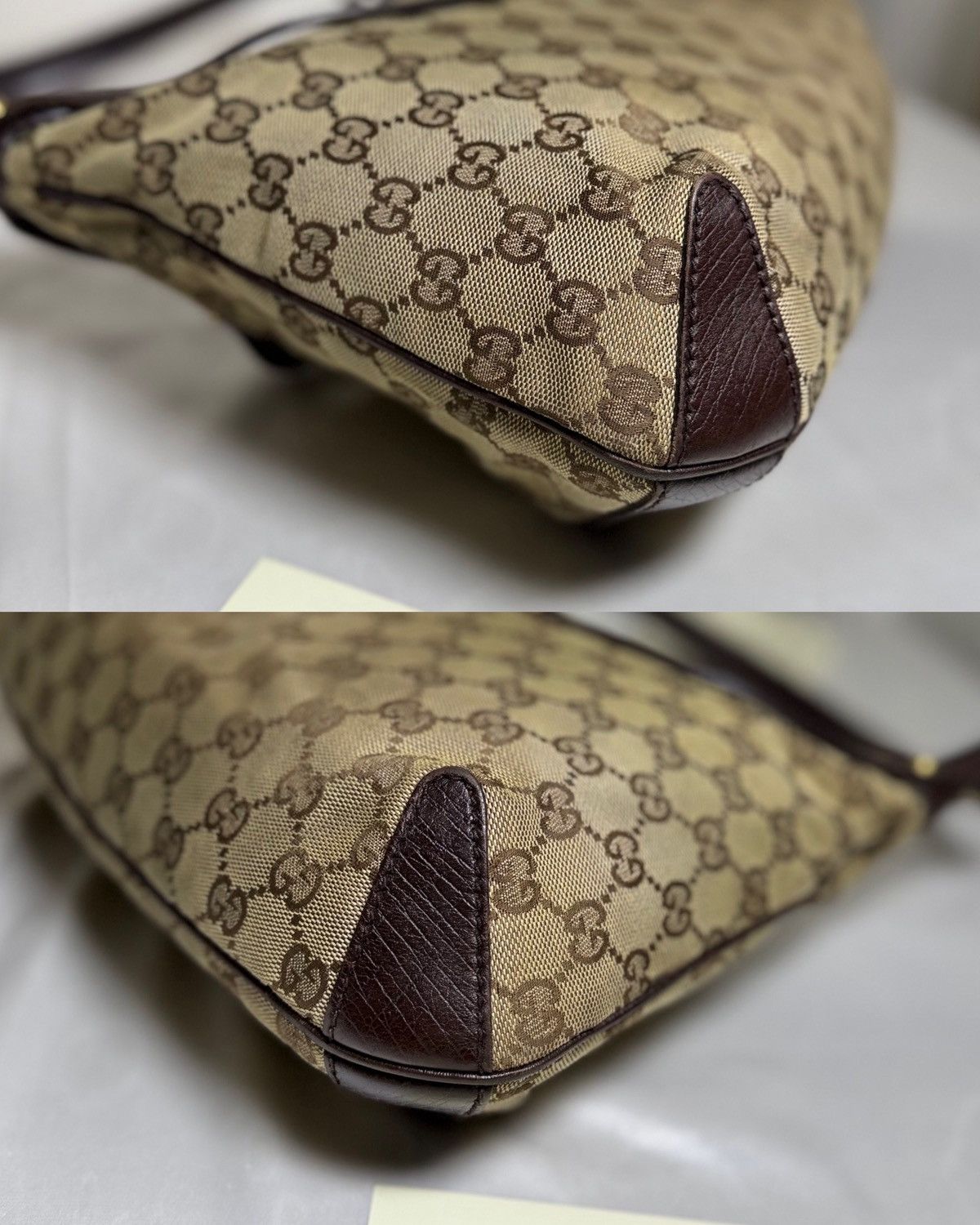Gucci Authentic GUCCI Horsebit GG Canvas Brown Hobo Shoulder Bag Size ONE SIZE - 20 Thumbnail