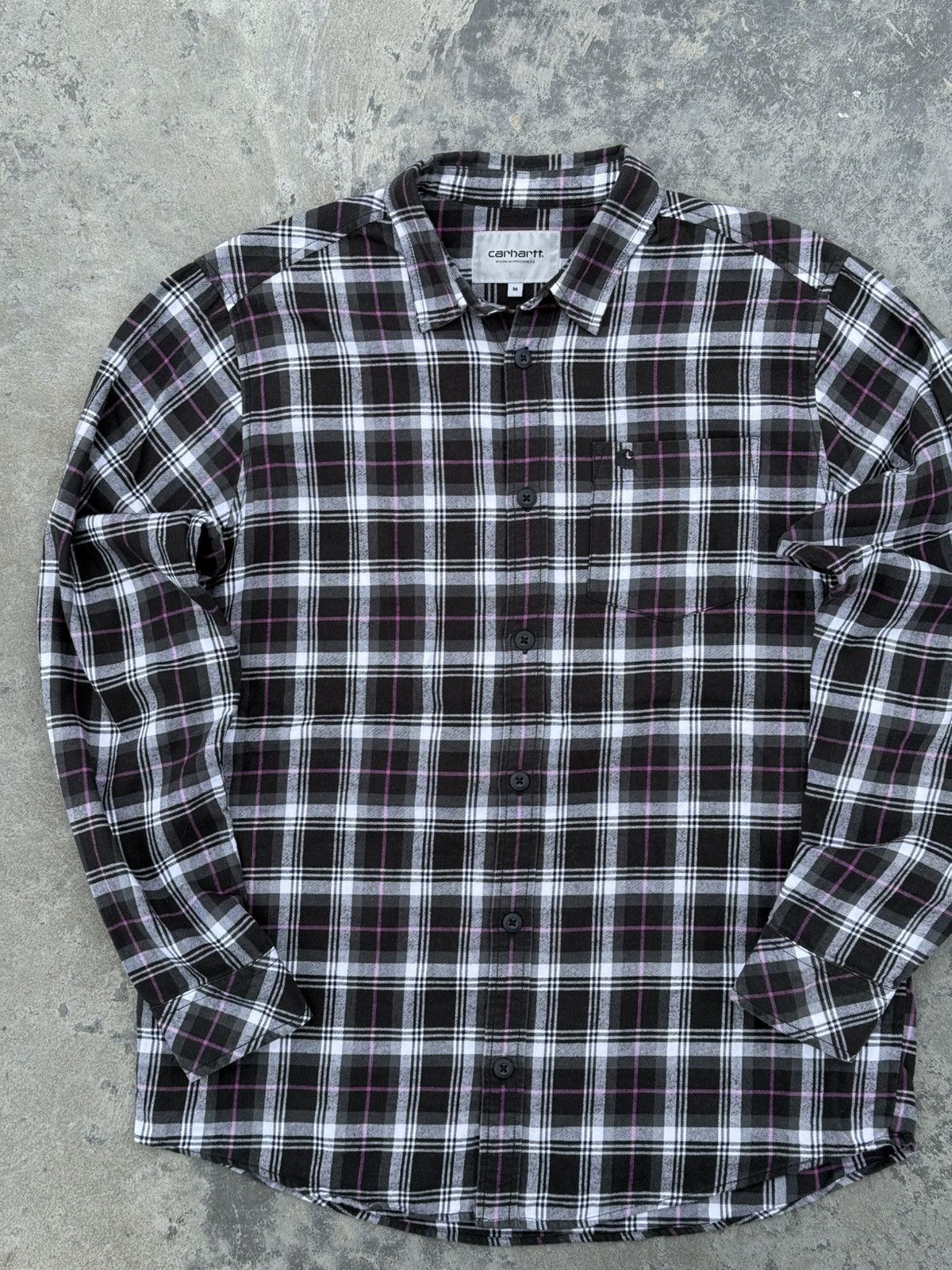 Carhartt Carhartt WIP Flannel Line Button Up Y2k Plaid Shirt Size US M / EU 48-50 / 2 - 5 Thumbnail